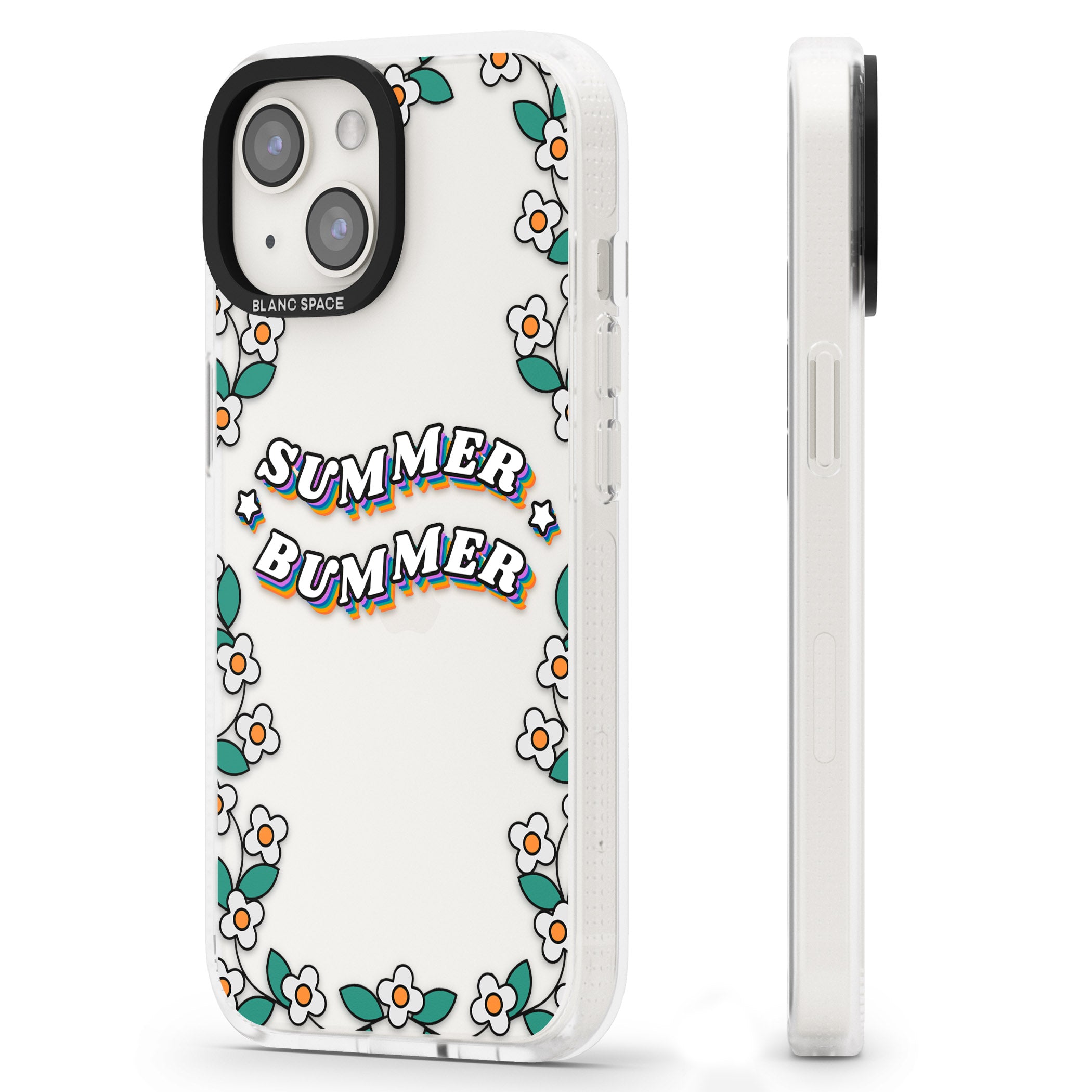 Summer Bummer iPhone 15 / 14 / 13 Clear Case Impact Air - Blanc Space