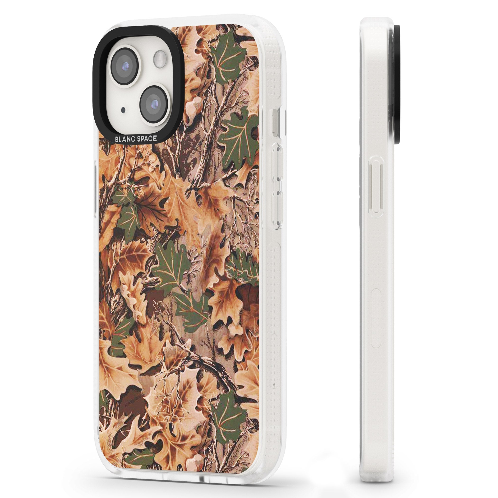 Realtree Camo iPhone 15 / 14 / 13 Clear Case Impact Air - Blanc Space