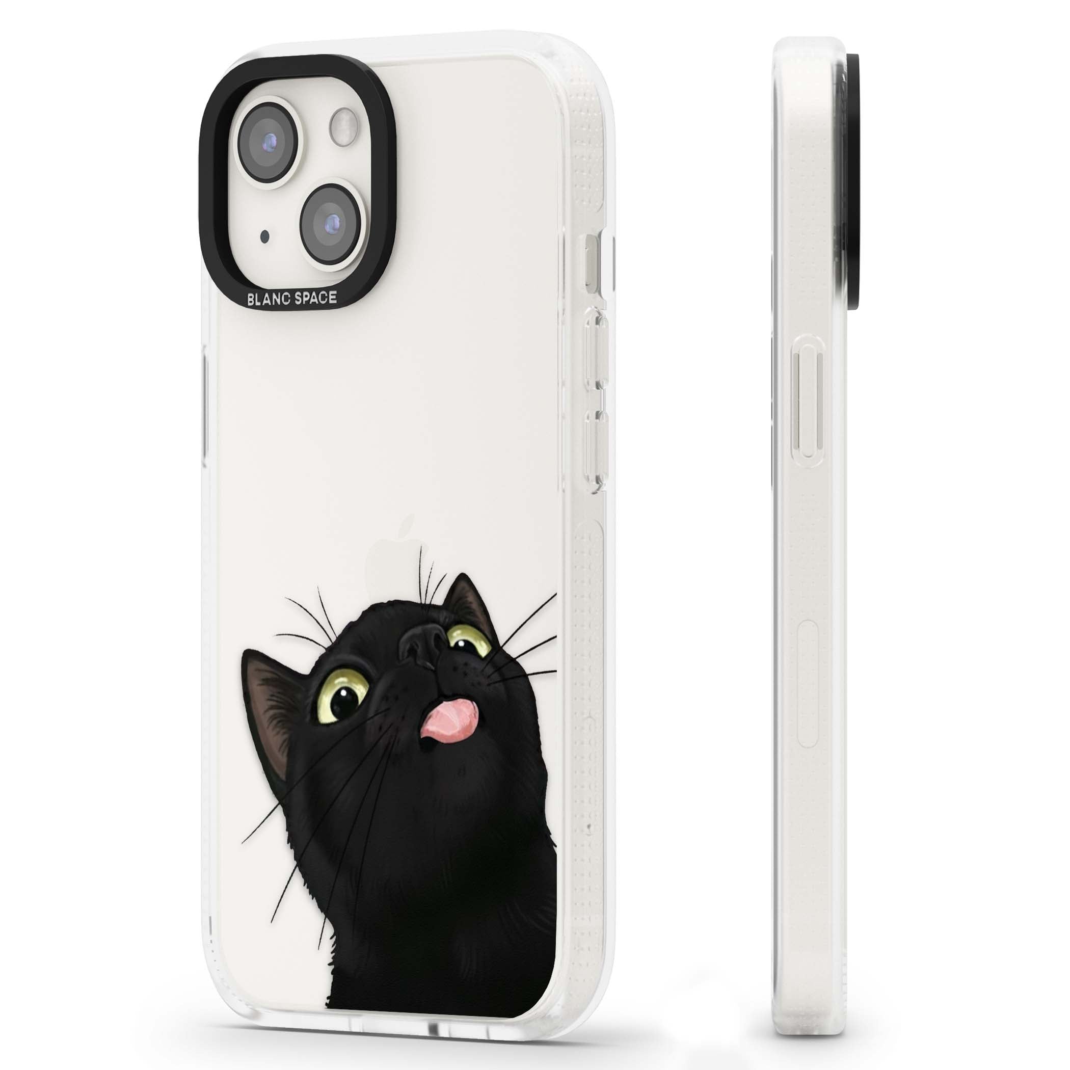 Black Cat Energy for her iPhone case | Clear Case Impact Air case for iPhone 15, iPhone 15 Plus