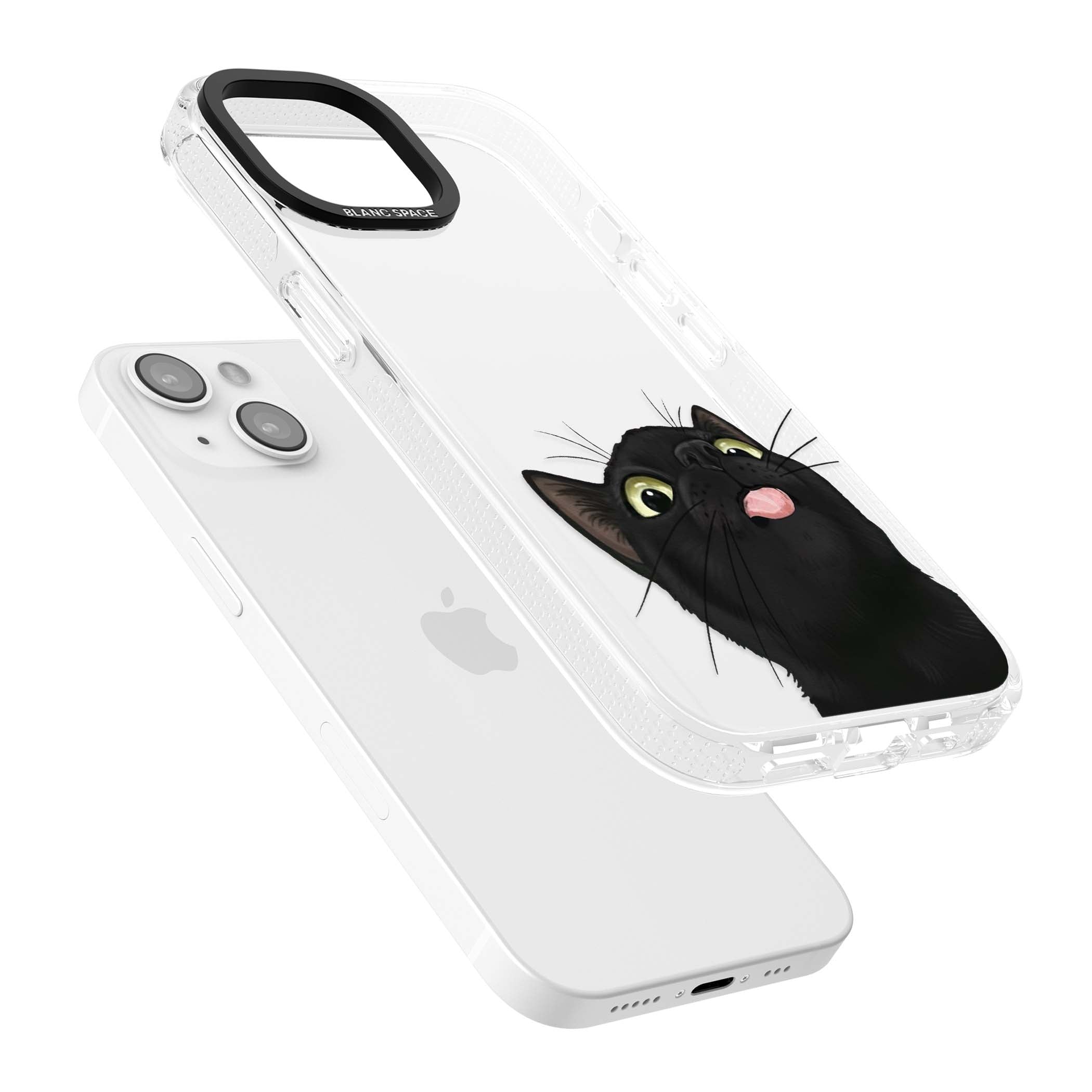 Black Cat Energy for her iPhone case | Clear Case Impact Air case for iPhone 15, iPhone 15 Plus