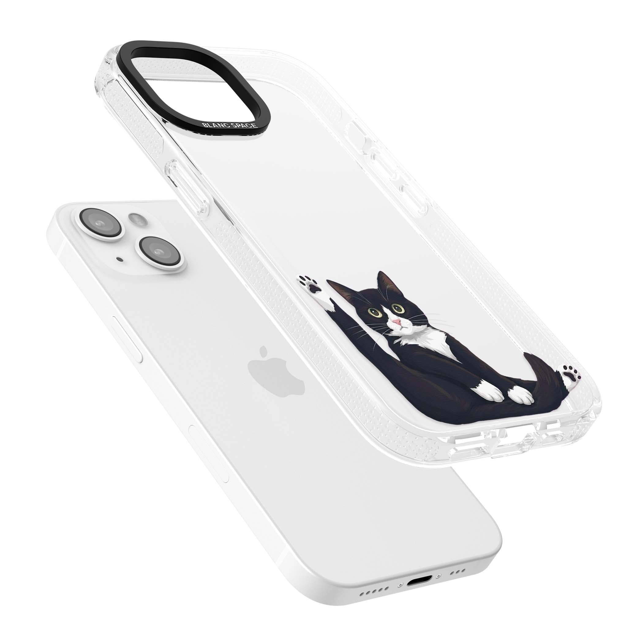 Mid-Groom Cat animals iPhone case | Clear Case Impact Air case for iPhone 15, iPhone 15 Plus