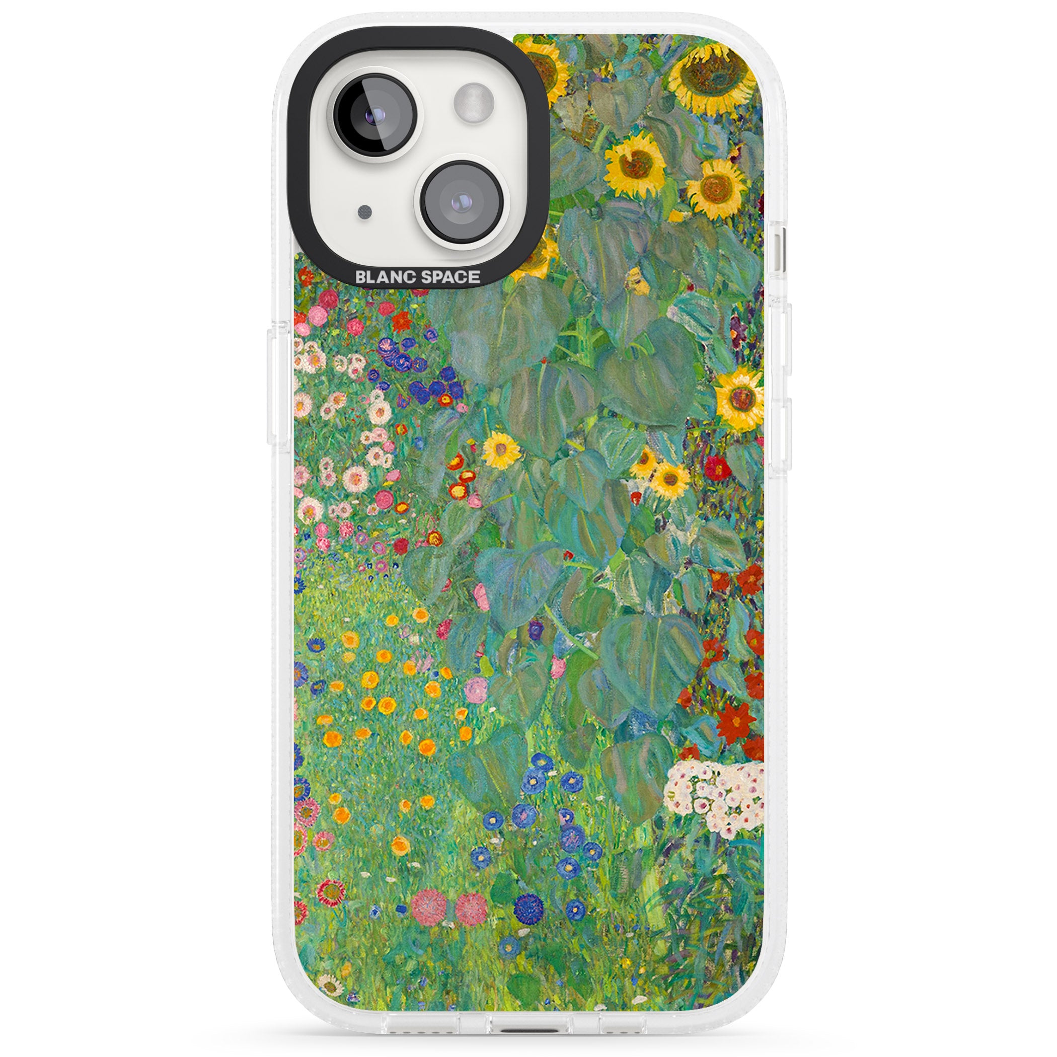 Farm Garden with Sunflowers iPhone 15 / 14 / 13 Clear Case Impact Air - Blanc Space