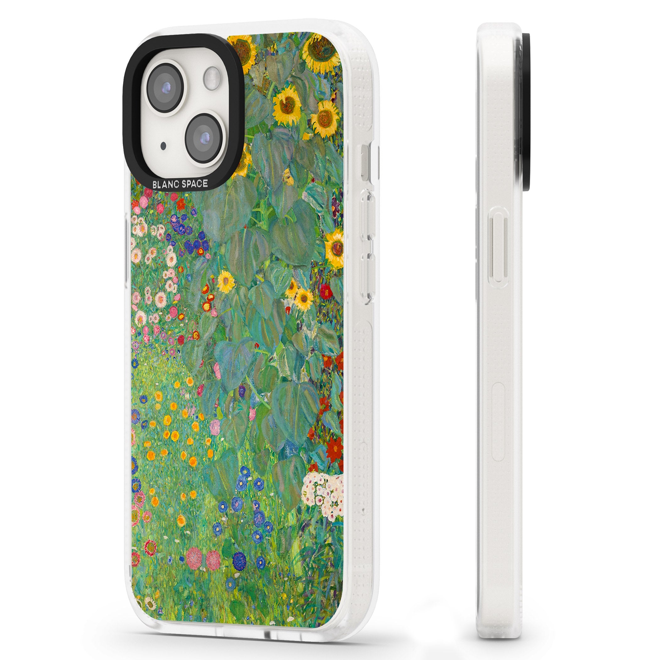 Farm Garden with Sunflowers iPhone 15 / 14 / 13 Clear Case Impact Air - Blanc Space