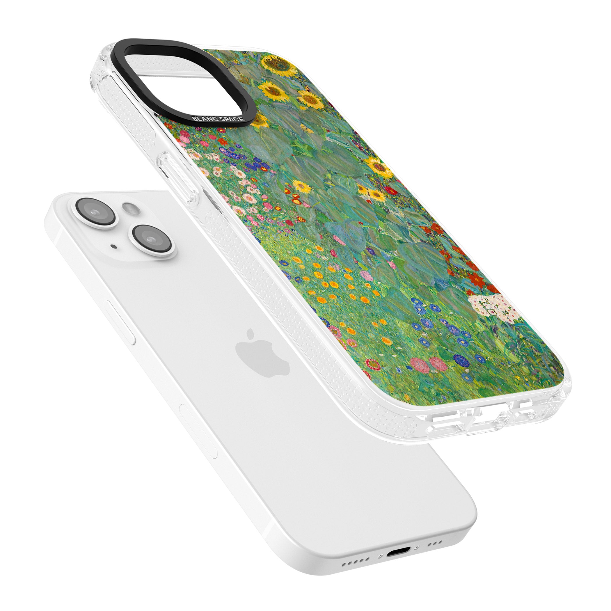 Farm Garden with Sunflowers iPhone 15 / 14 / 13 Clear Case Impact Air - Blanc Space