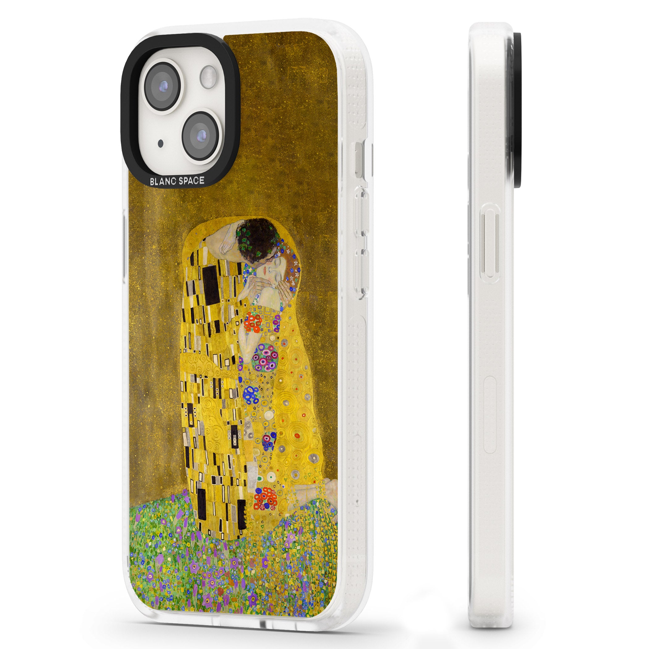 The Kiss iPhone 15 / 14 / 13 Clear Case Impact Air - Blanc Space