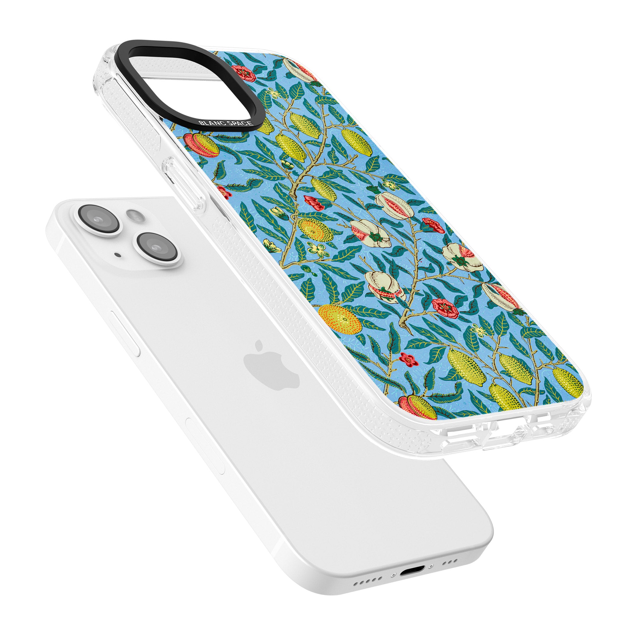 Vintage Fruits iPhone 15 / 14 / 13 Clear Case Impact Air - Blanc Space