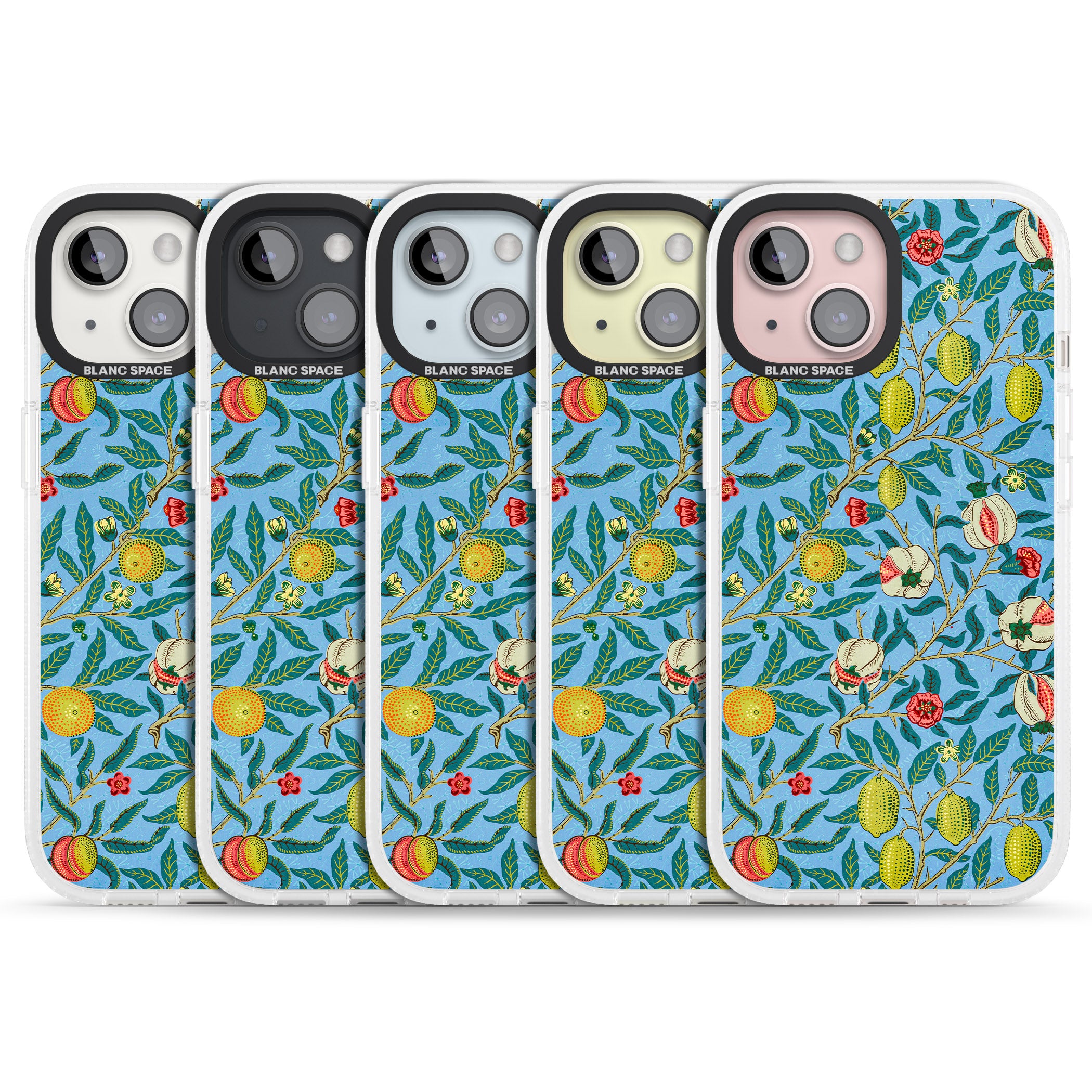 Vintage Fruits iPhone 15 / 14 / 13 Clear Case Impact Air - Blanc Space