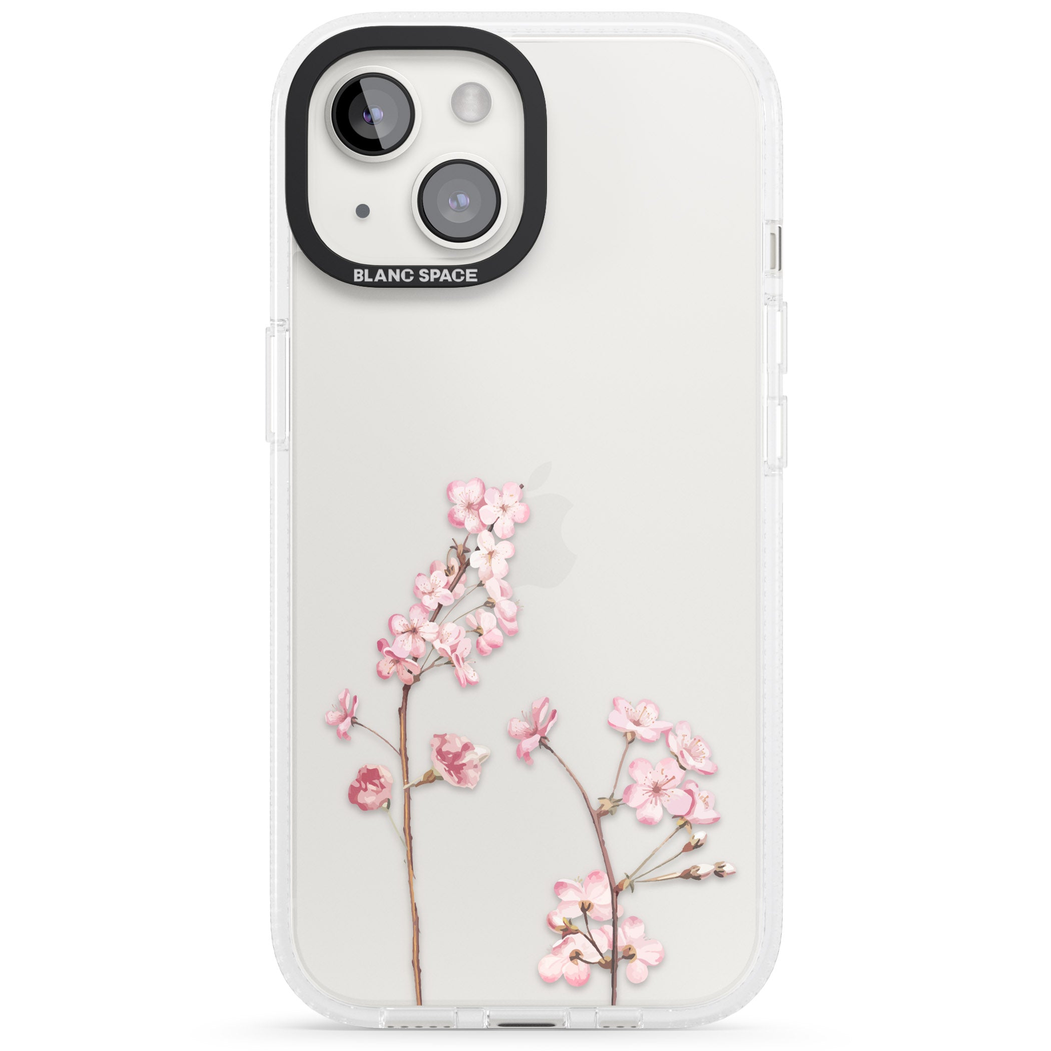 Blossom Flower iPhone 15 / 14 / 13 Clear Case Impact Air - Blanc Space