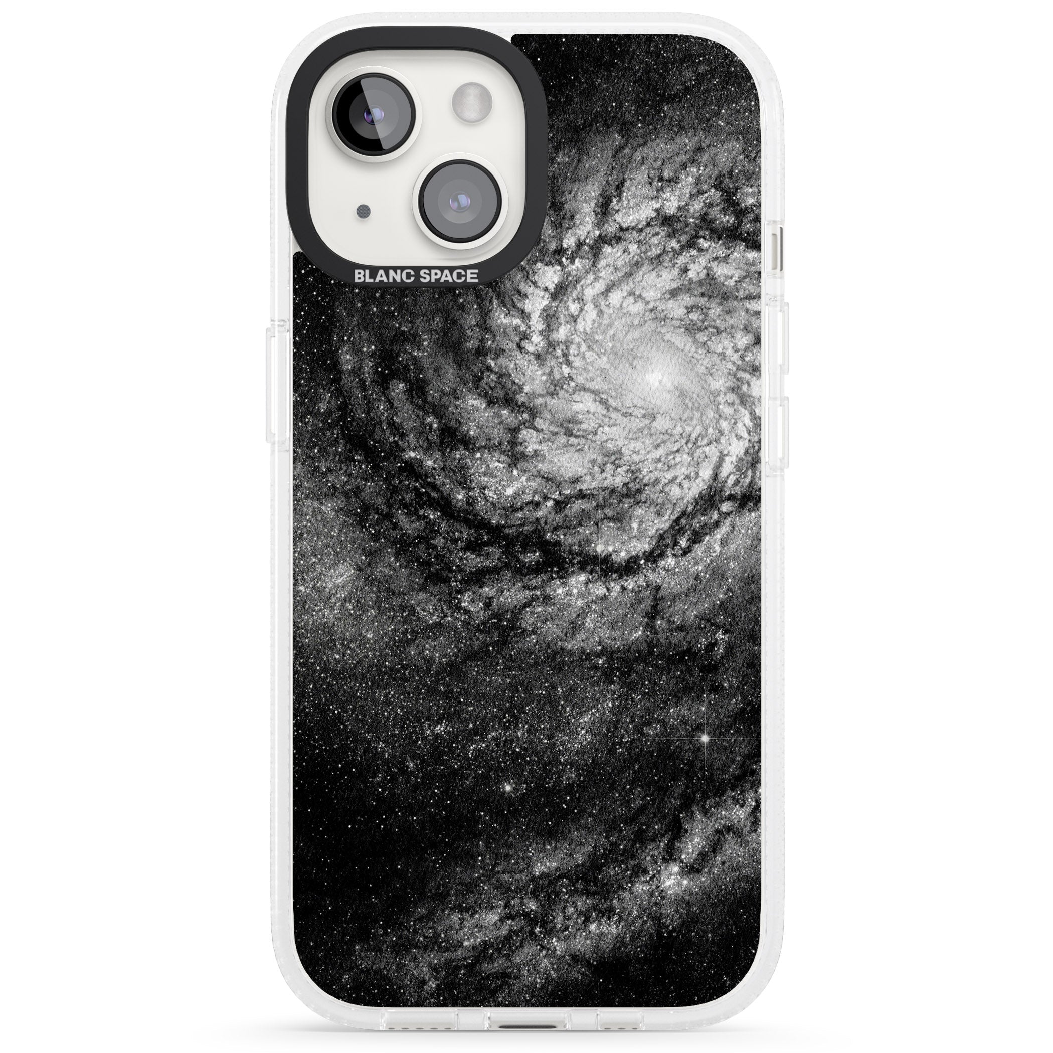 Night Sky Galaxies: Milky Way Galaxy iPhone 15 / 14 / 13 Clear Case Impact Air - Blanc Space