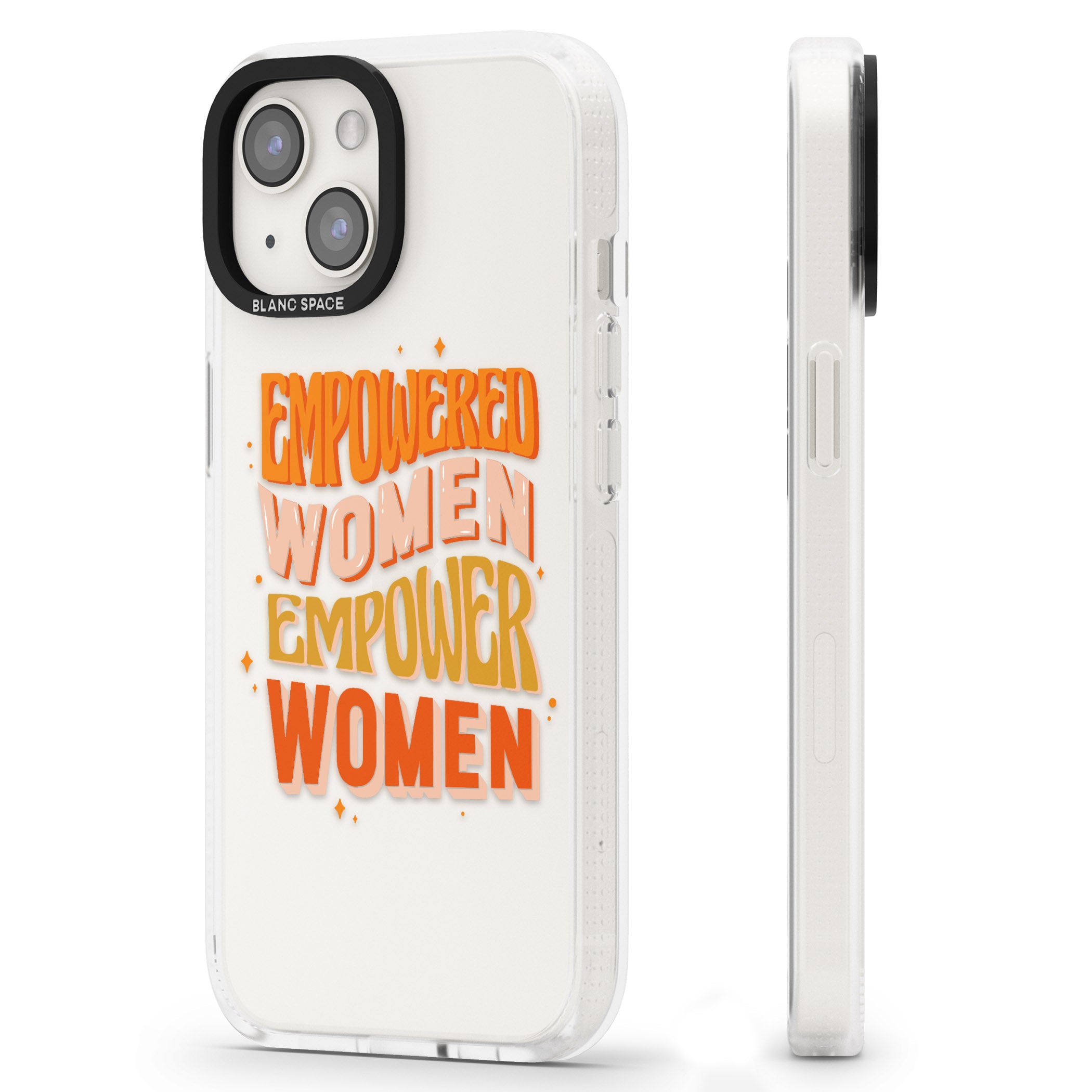 Empowered Women iPhone 15 / 14 / 13 Clear Case Impact Air - Blanc Space