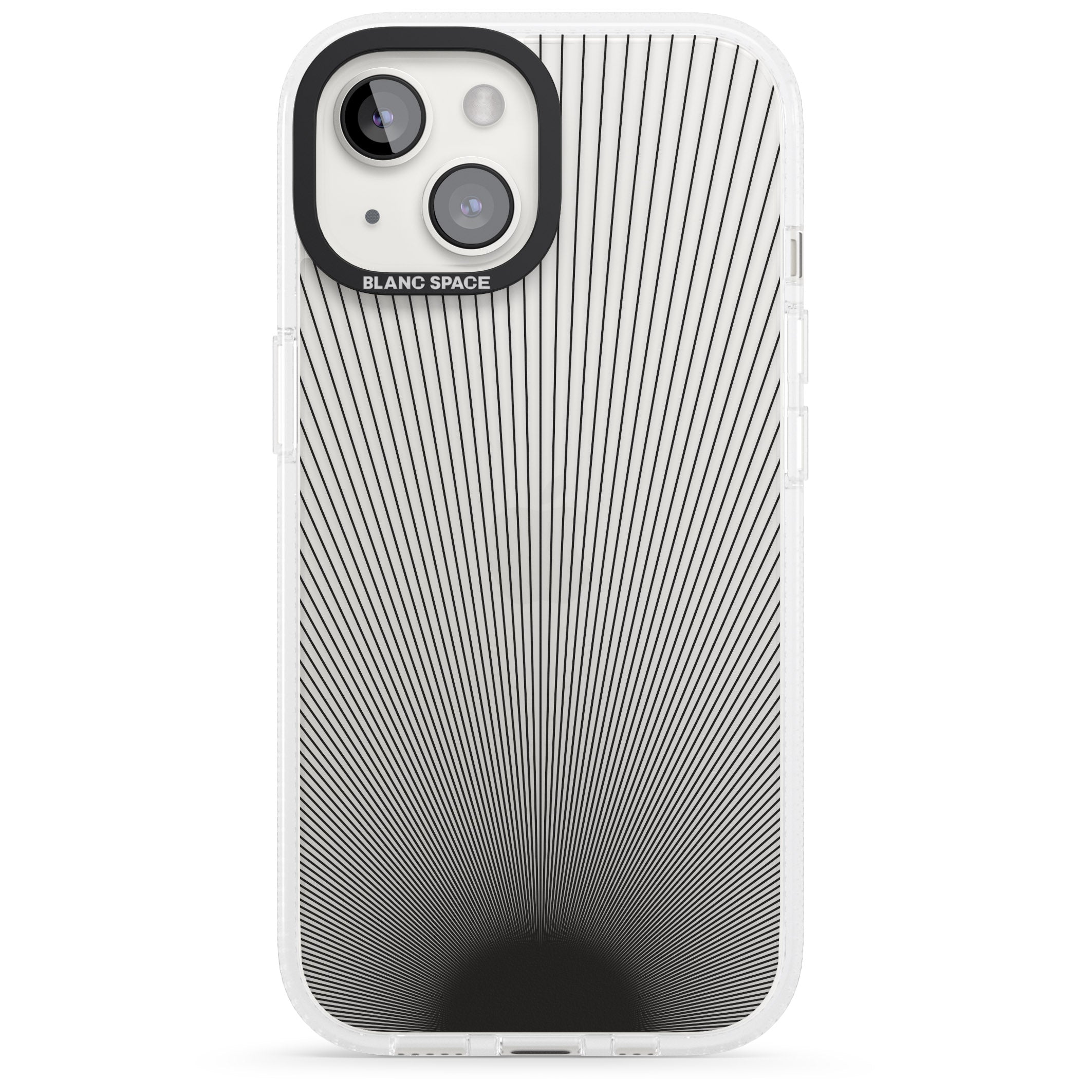 Abstract Lines: Sunset iPhone 15 / 14 / 13 Clear Case Impact Air - Blanc Space