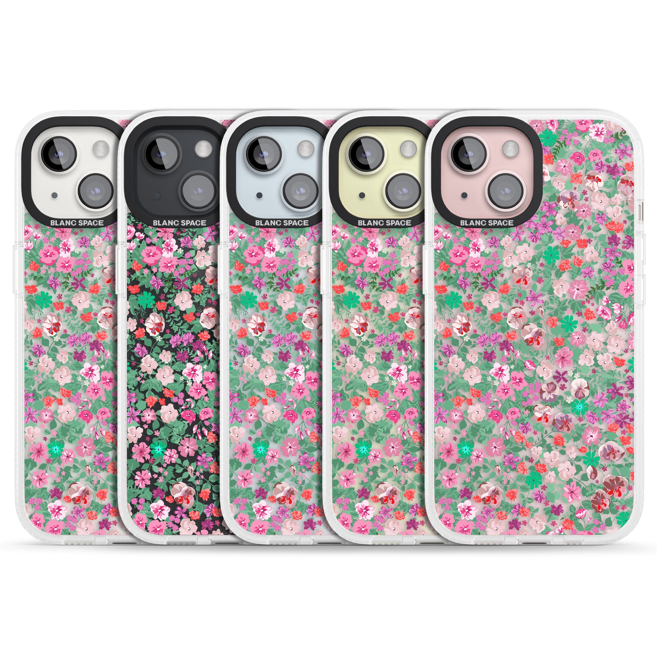 Florentine Meadow iPhone 15 / 14 / 13 Clear Case Impact Air - Blanc Space