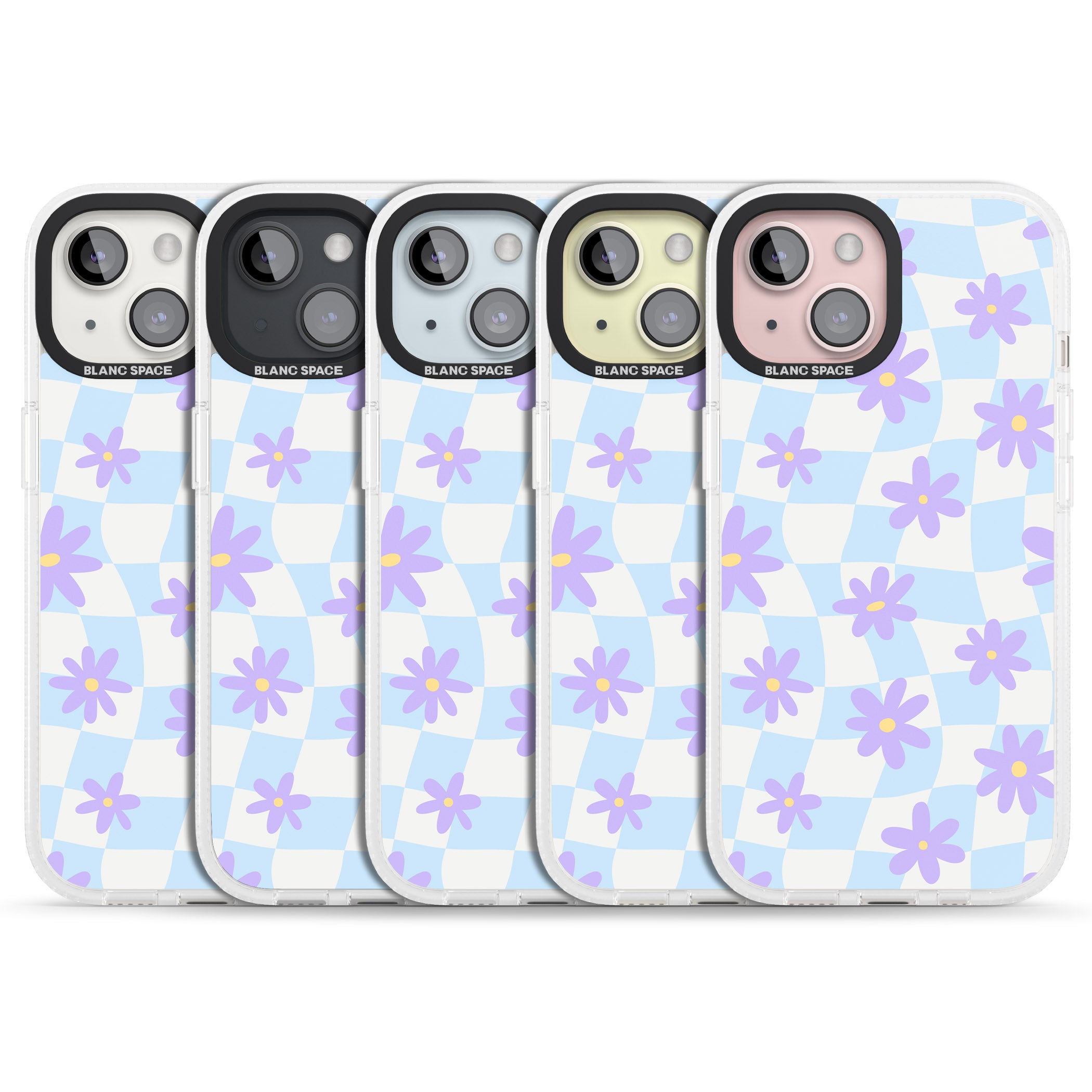 Serene Skies & Flowers iPhone 15 / 14 / 13 Clear Case Impact Air - Blanc Space