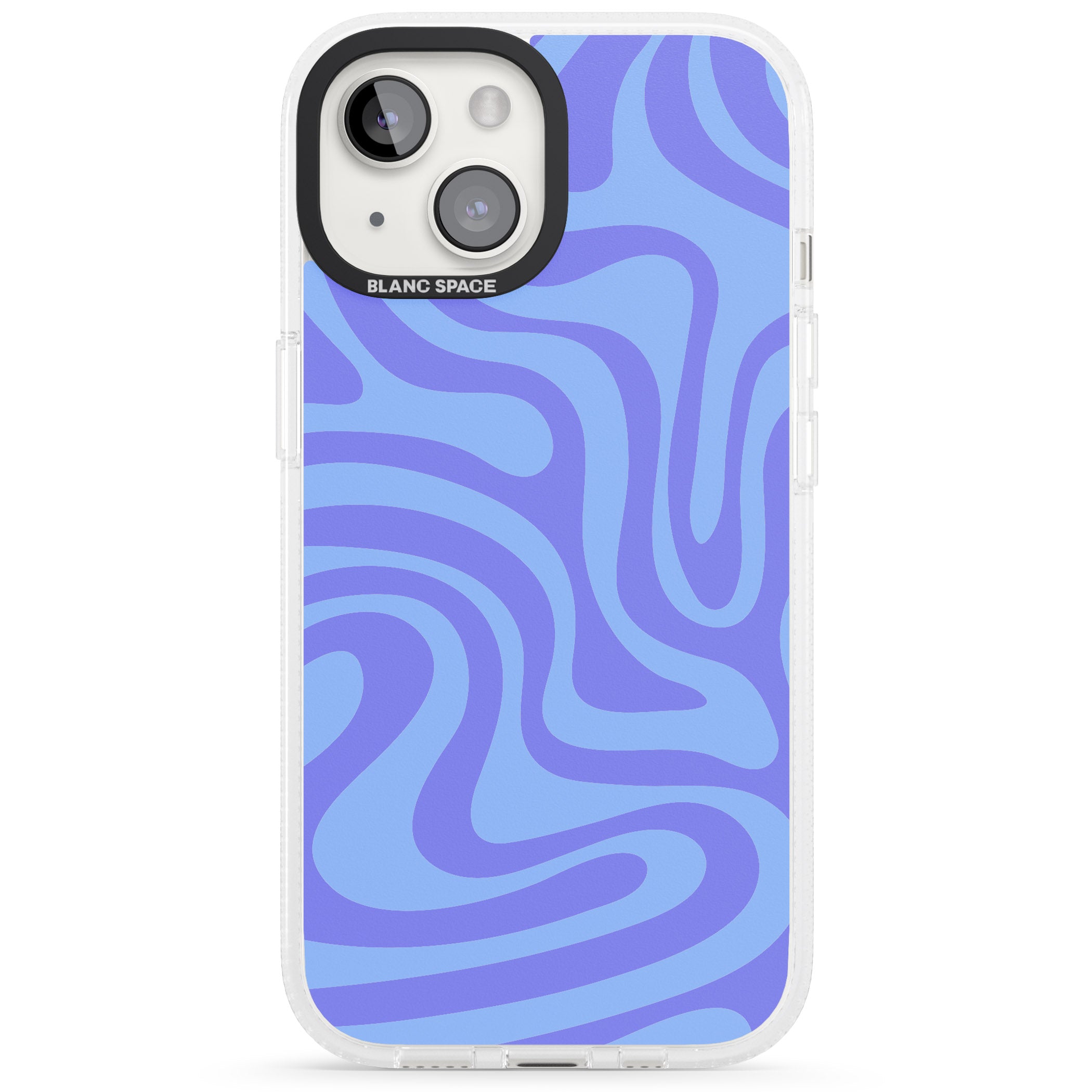 Tranquil Waves iPhone 15 / 14 / 13 Clear Case Impact Air - Blanc Space