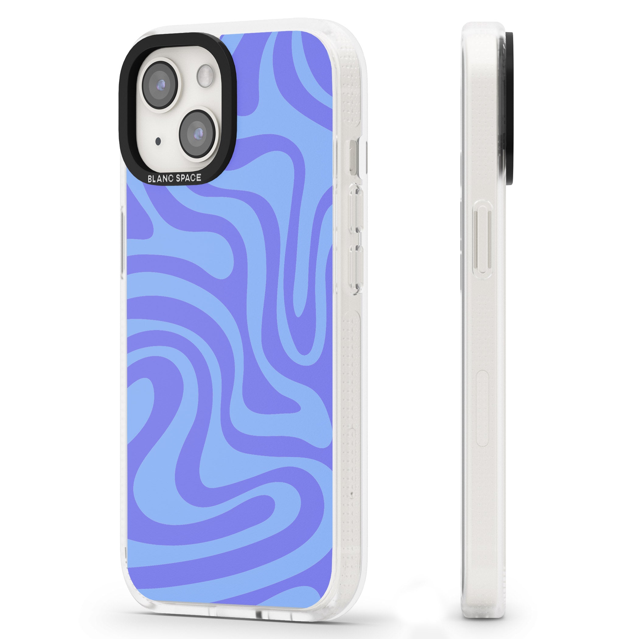 Tranquil Waves iPhone 15 / 14 / 13 Clear Case Impact Air - Blanc Space