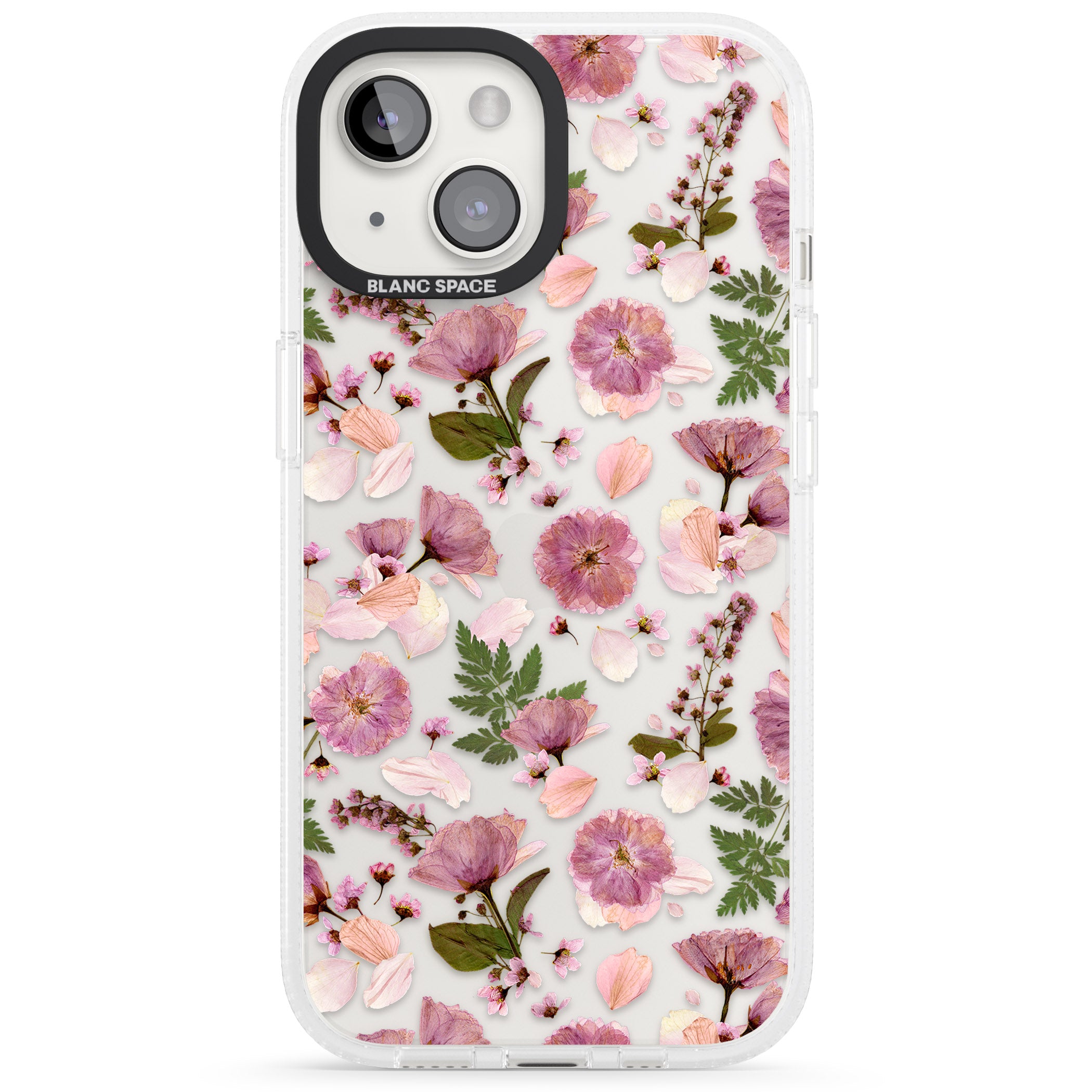 Floral Menagerie Transparent Design iPhone 15 / 14 / 13 Clear Case Impact Air - Blanc Space