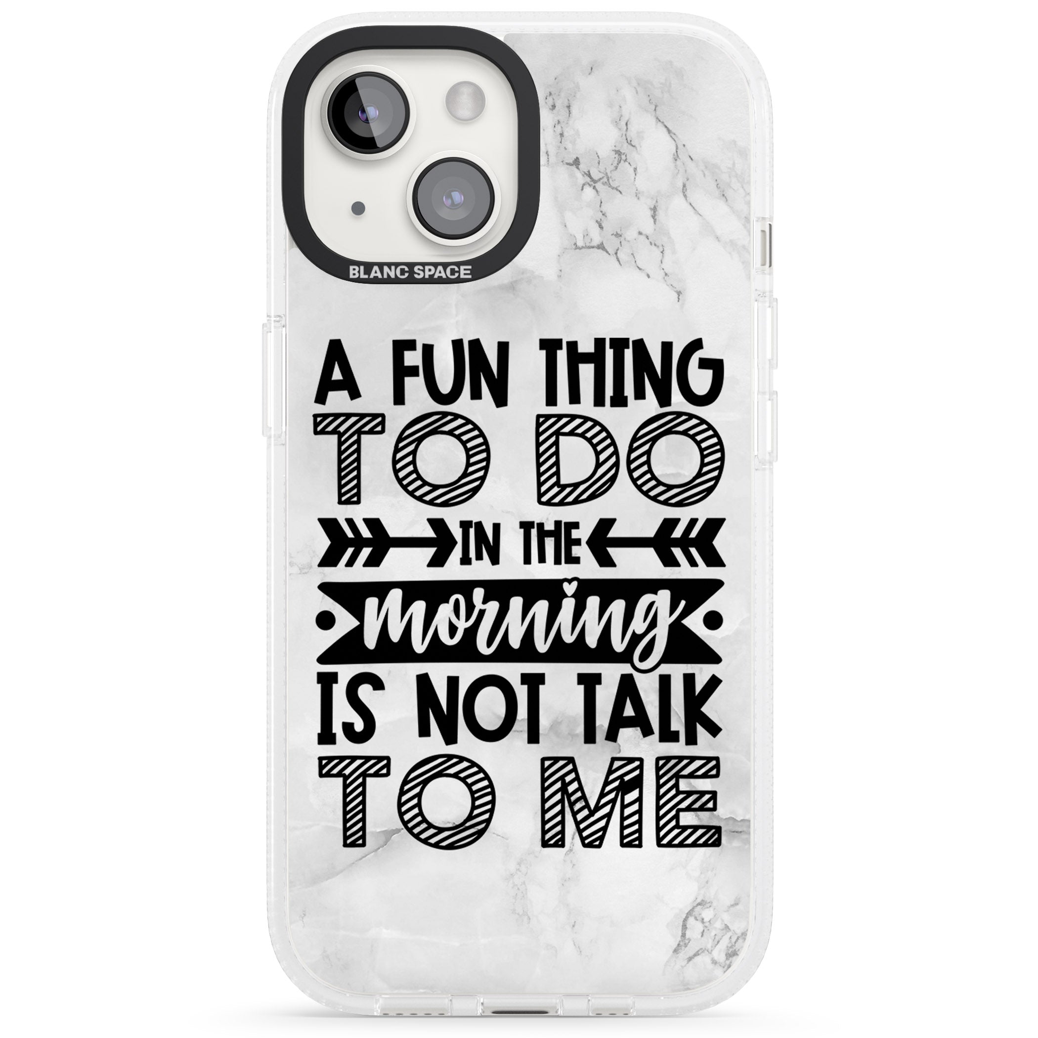 A Fun thing to do iPhone 15 / 14 / 13 Clear Case Impact Air - Blanc Space