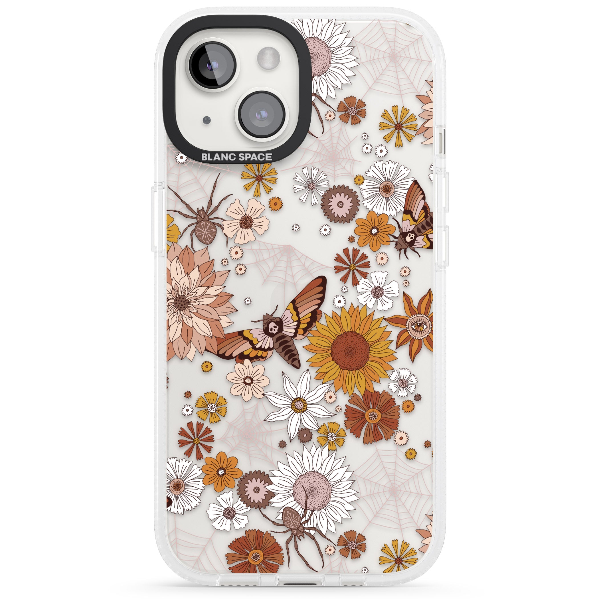 Halloween Wildlife iPhone 15 / 14 / 13 Clear Case Impact Air - Blanc Space