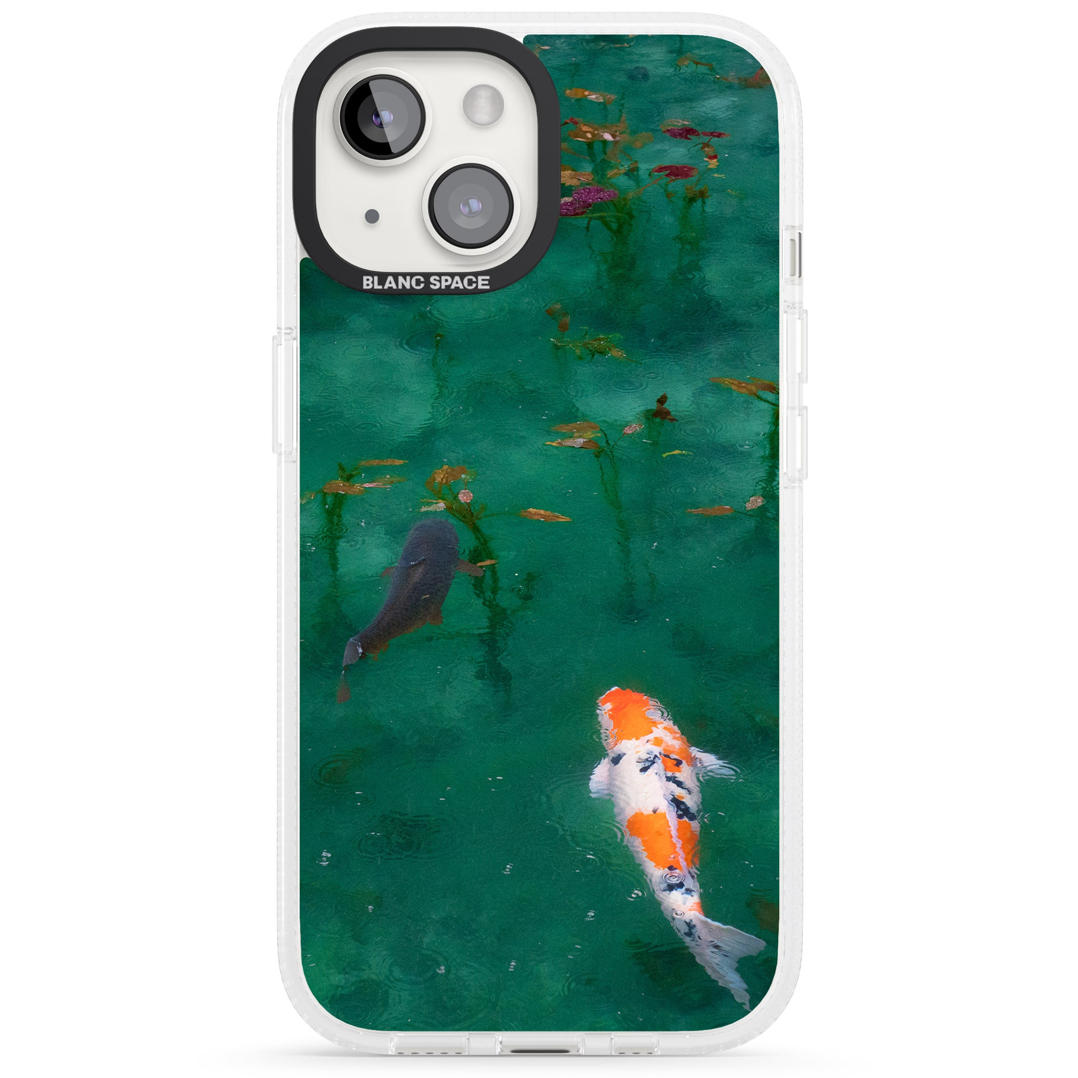 Koi Fish iPhone 15 / 14 / 13 Clear Case Impact Air - Blanc Space