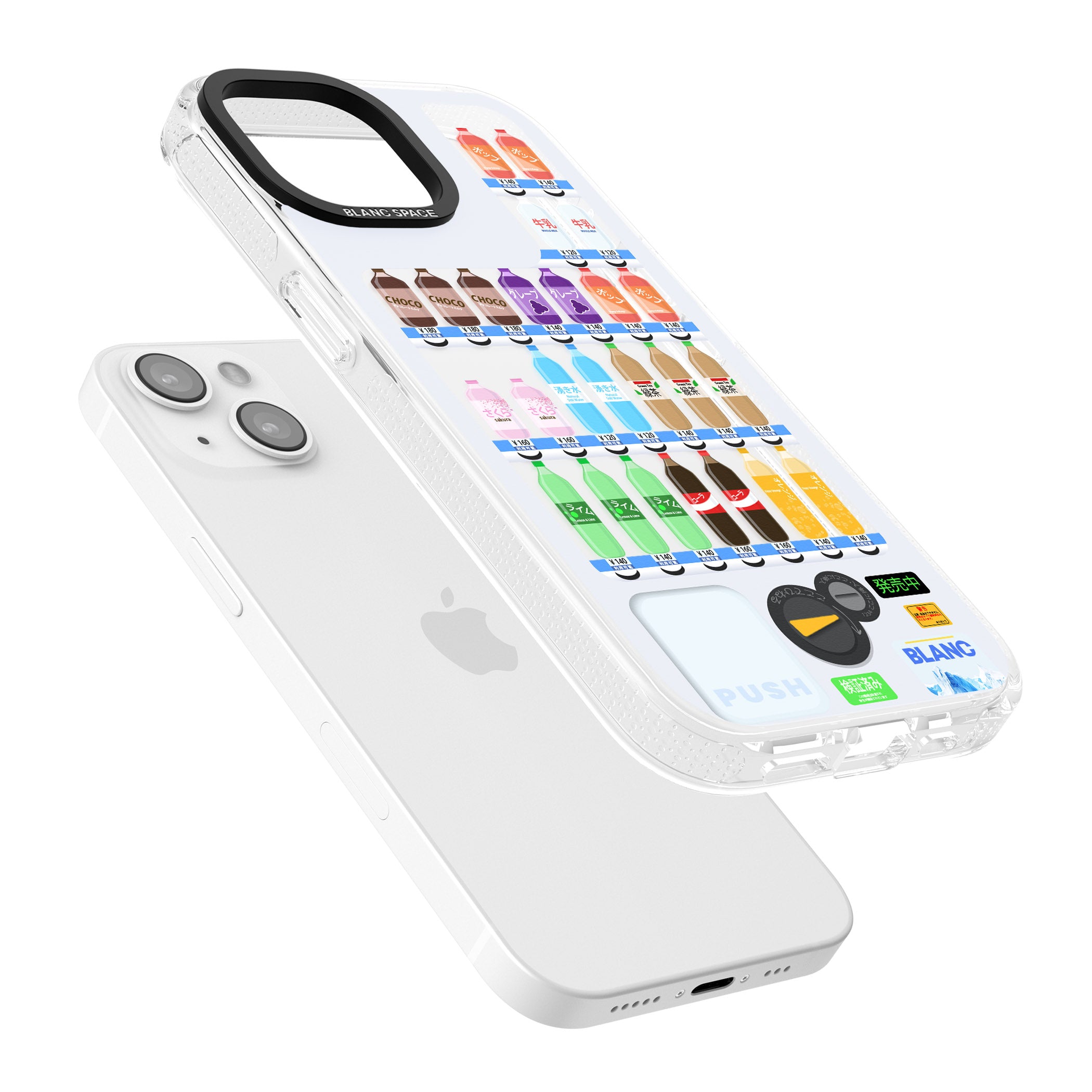 Japanese Vending Machine iPhone 15 / 14 / 13 Clear Case Impact Air - Blanc Space
