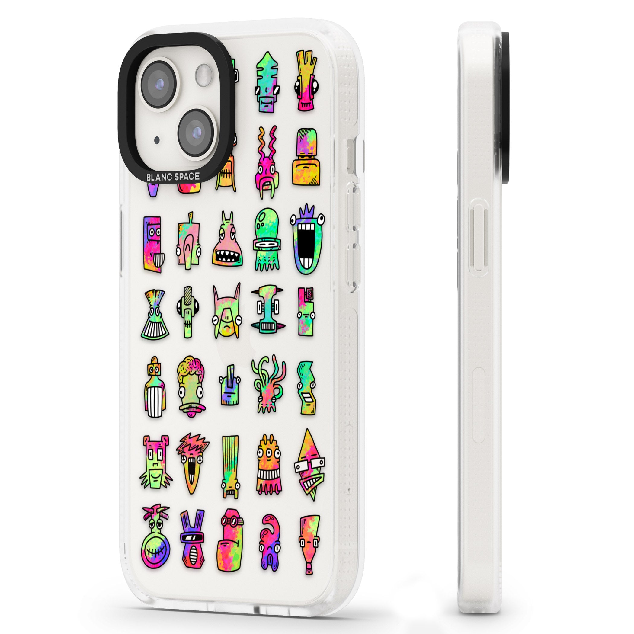 Splashy Friends iPhone 15 / 14 / 13 Clear Case Impact Air - Blanc Space