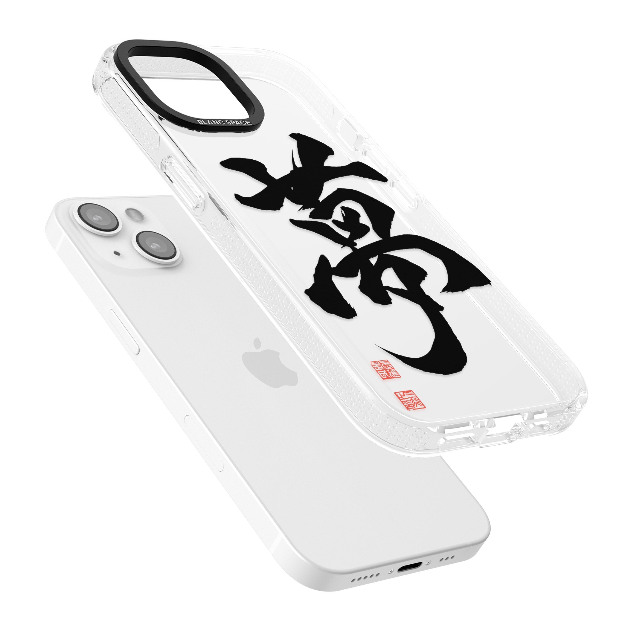 Japanese Kanji - Dream iPhone 15 / 14 / 13 Clear Case Impact Air - Blanc Space