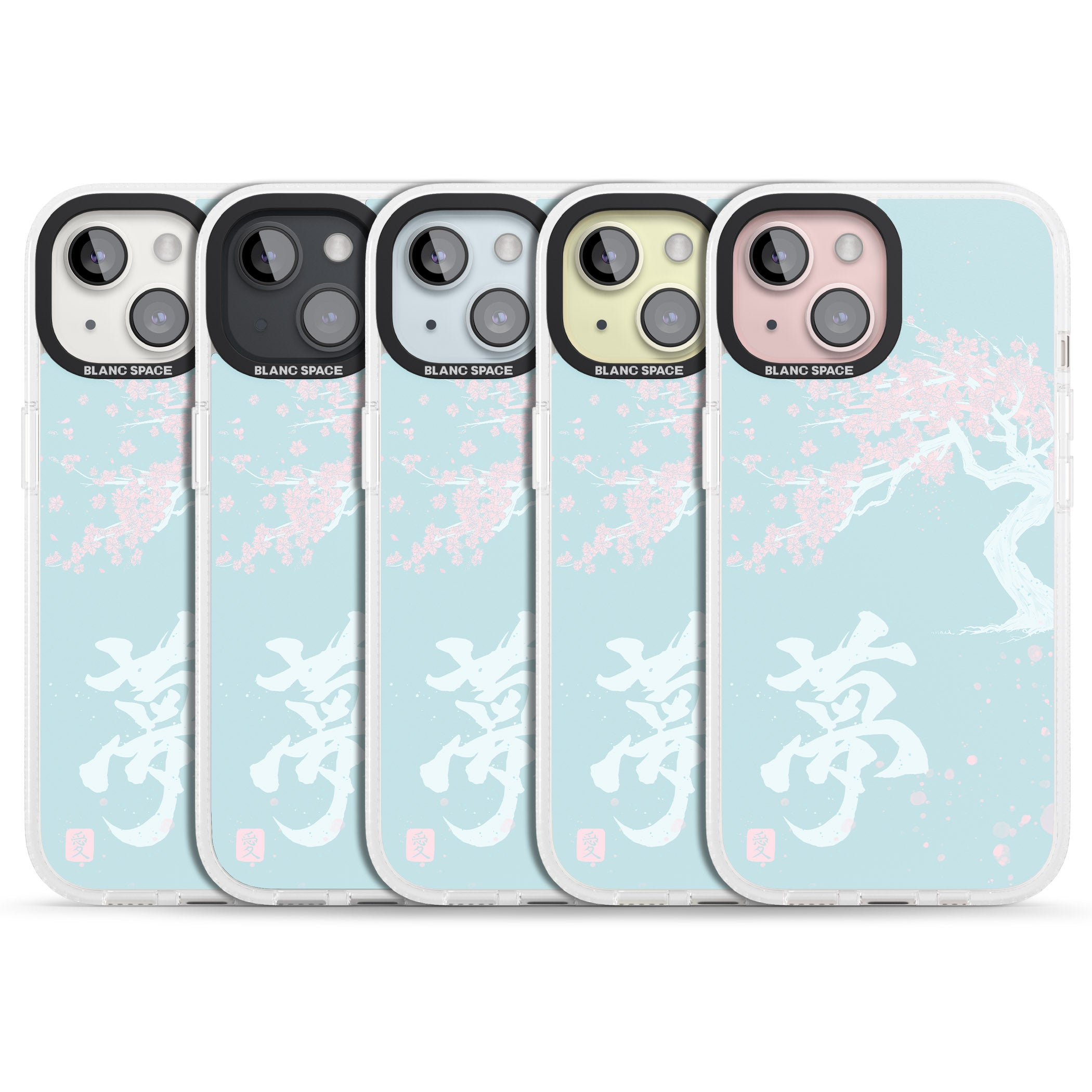 Dreams & Cherry Blossom iPhone 15 / 14 / 13 Clear Case Impact Air - Blanc Space