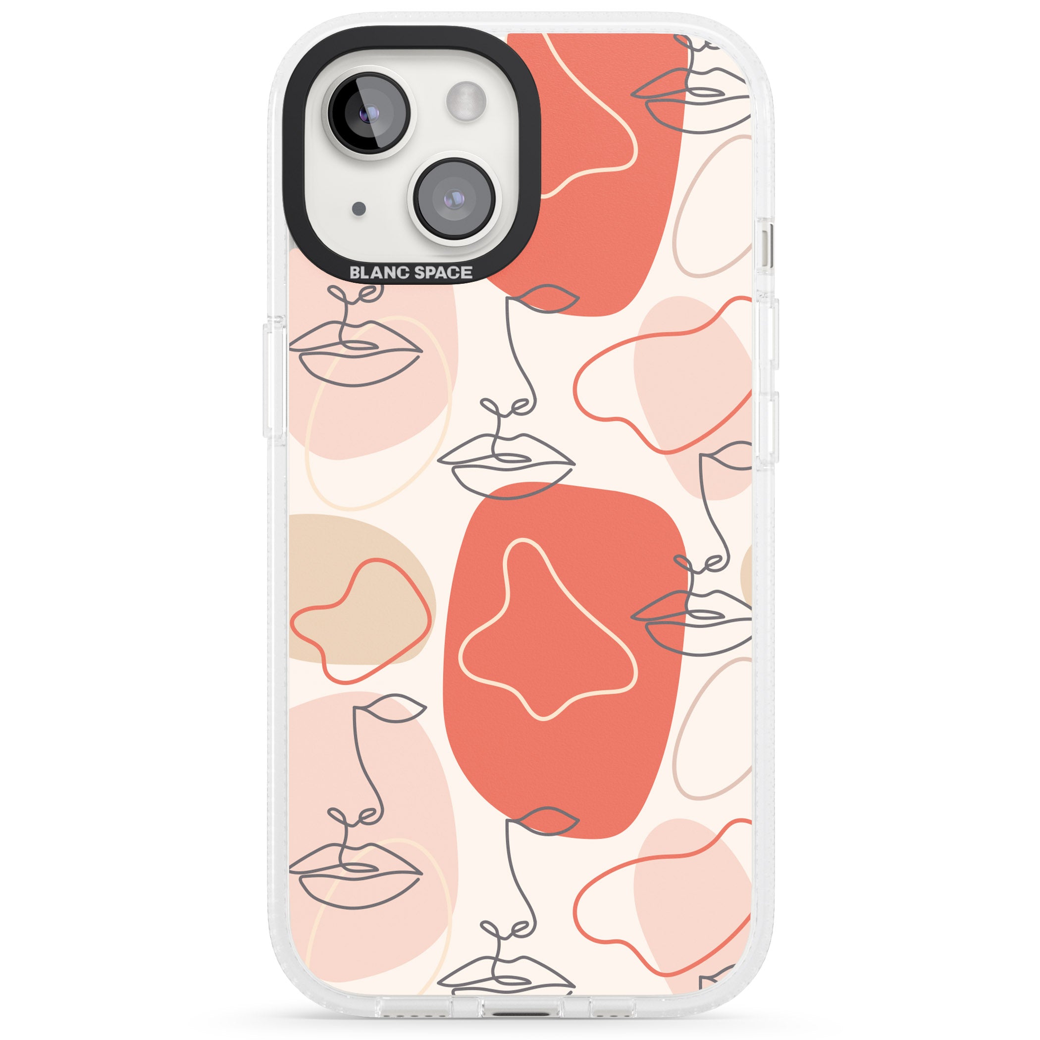 Abstract Face Line Art