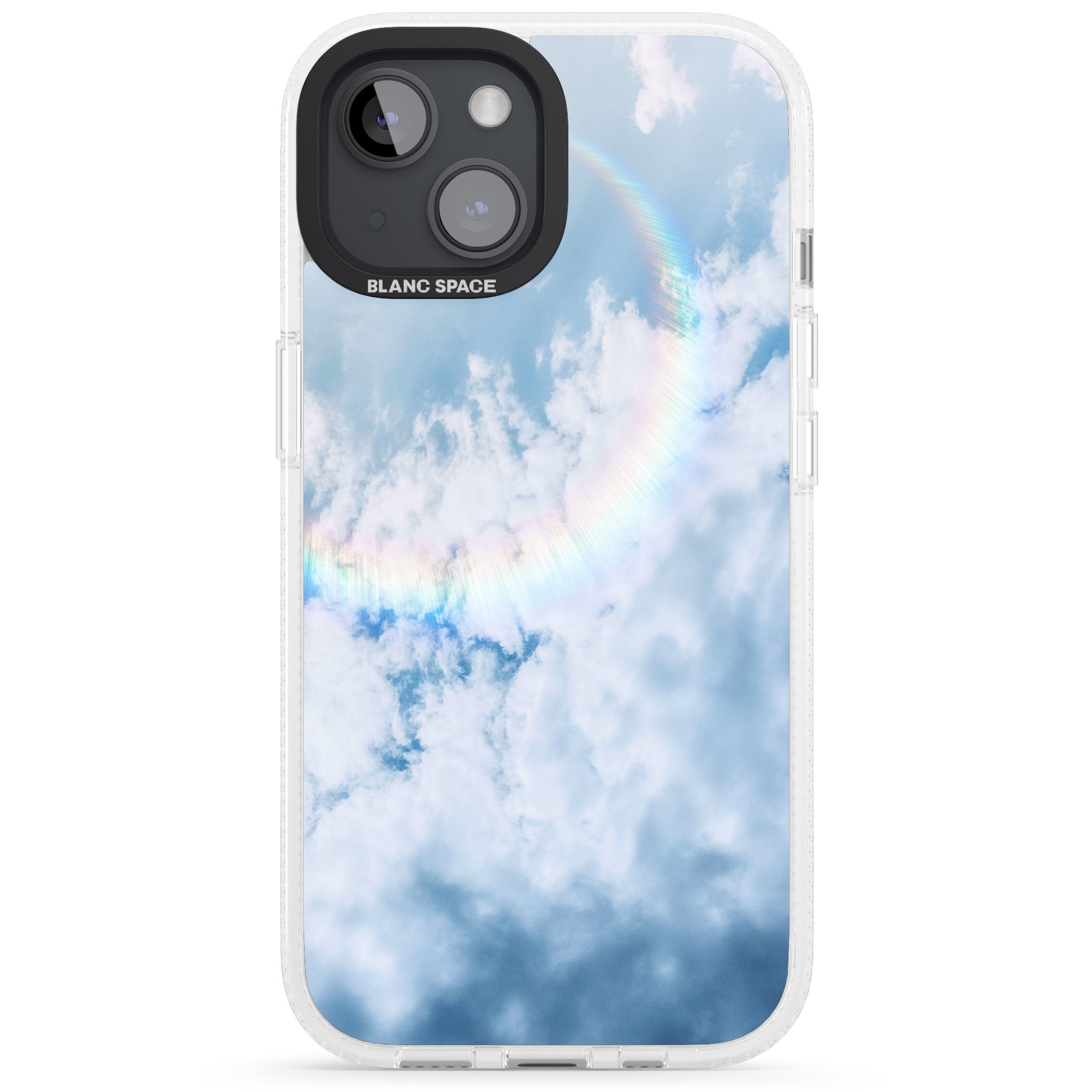 Rainbow Light Flare Photograph iPhone 15 / 14 / 13 Clear Case Impact Air - Blanc Space