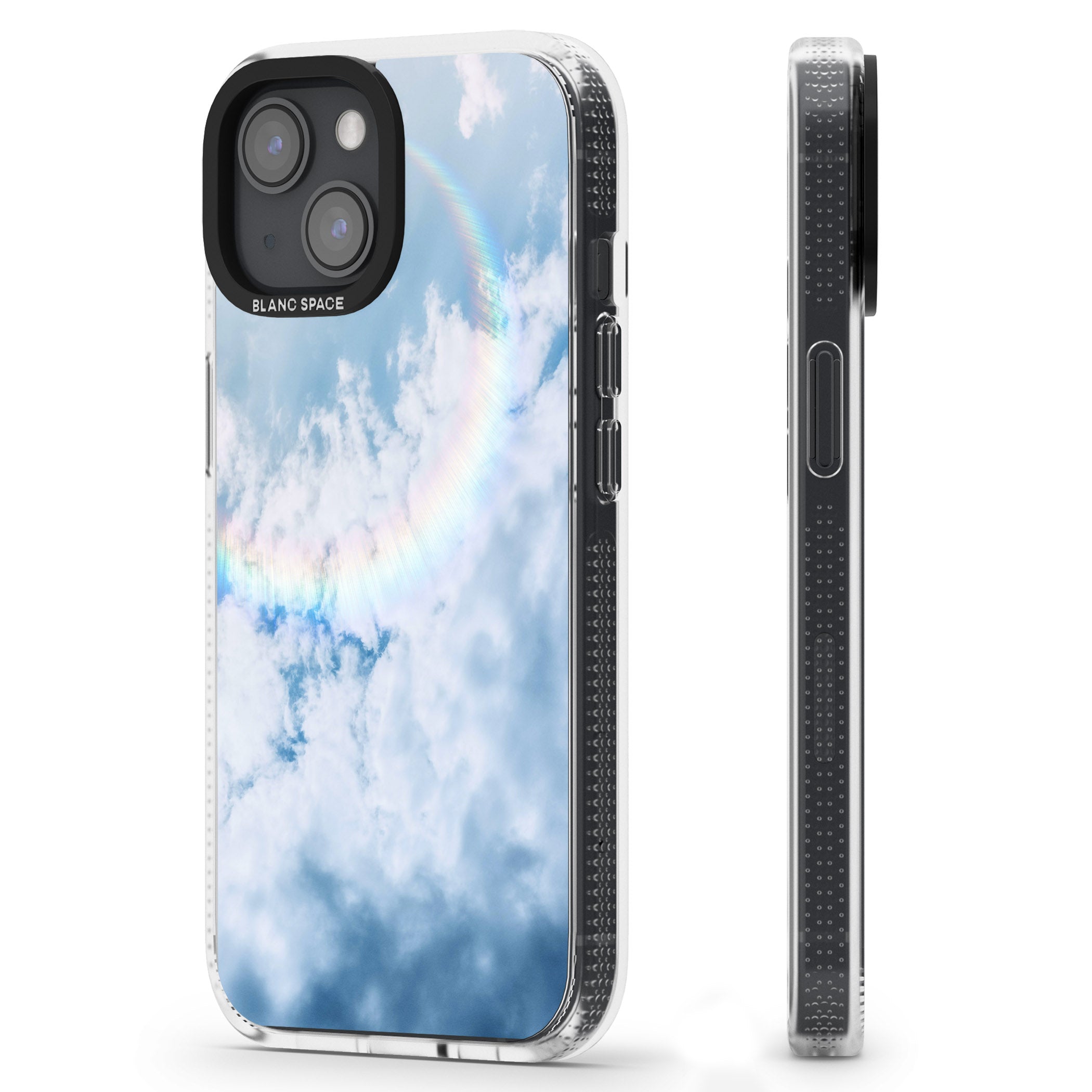 Rainbow Light Flare Photograph iPhone 15 / 14 / 13 Clear Case Impact Air - Blanc Space