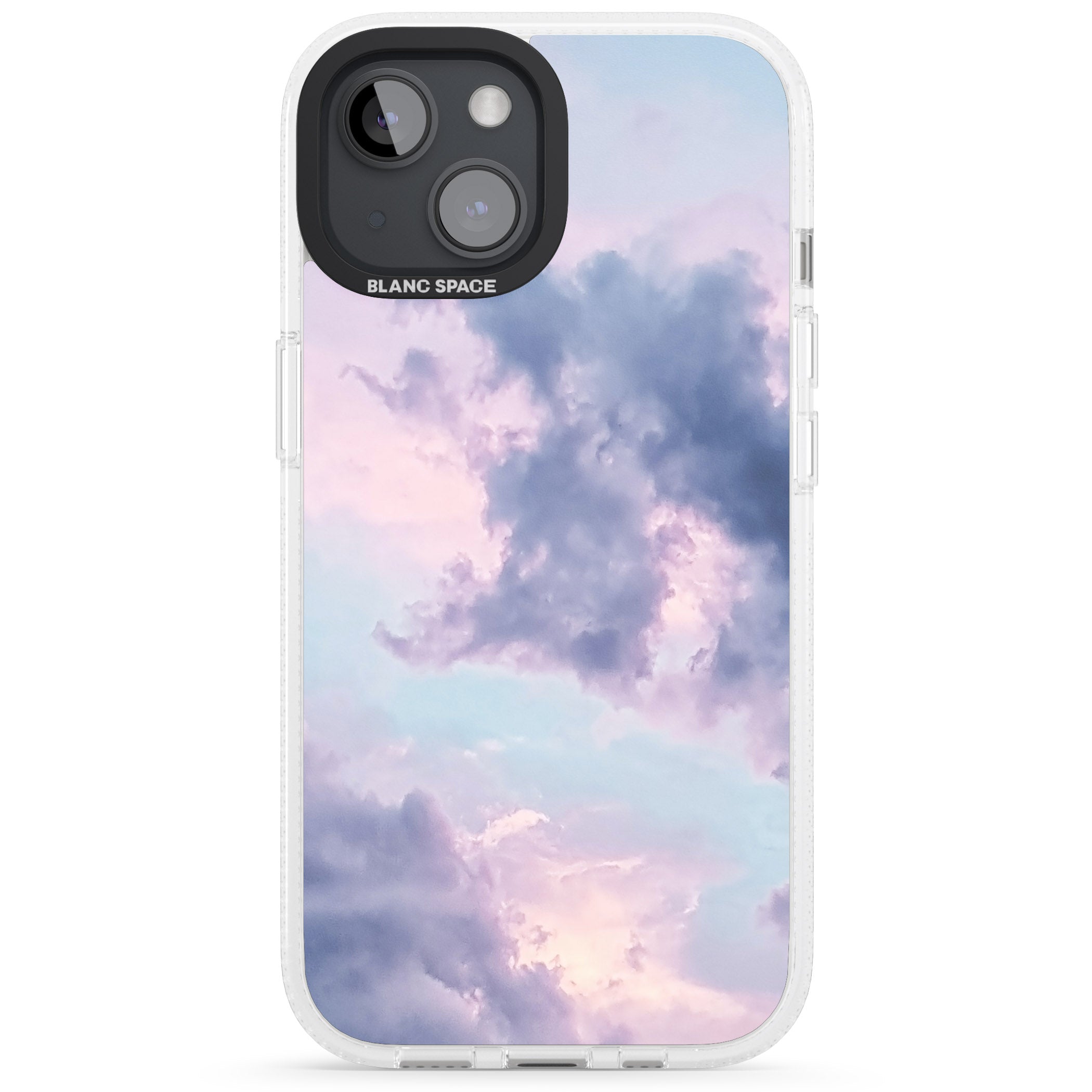 Purple Clouds Photograph iPhone 15 / 14 / 13 Clear Case Impact Air - Blanc Space