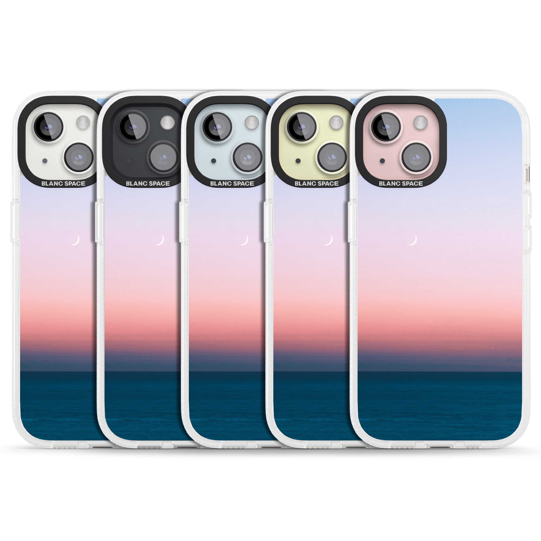 Sunset at Sea Photograph iPhone 15 / 14 / 13 Clear Case Impact Air - Blanc Space
