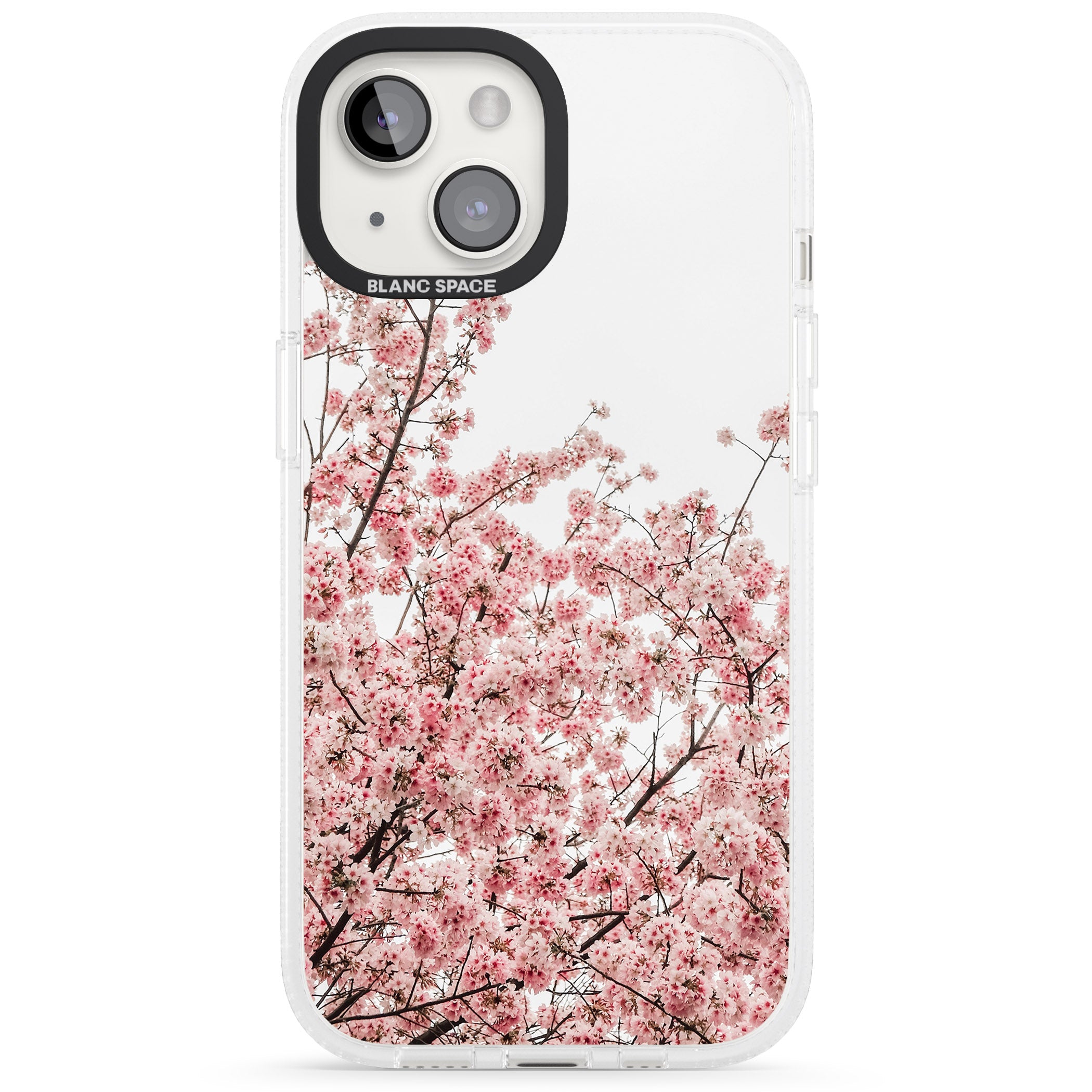 Cherry Blossoms - Real Floral Photographs iPhone 15 / 14 / 13 Clear Case Impact Air - Blanc Space