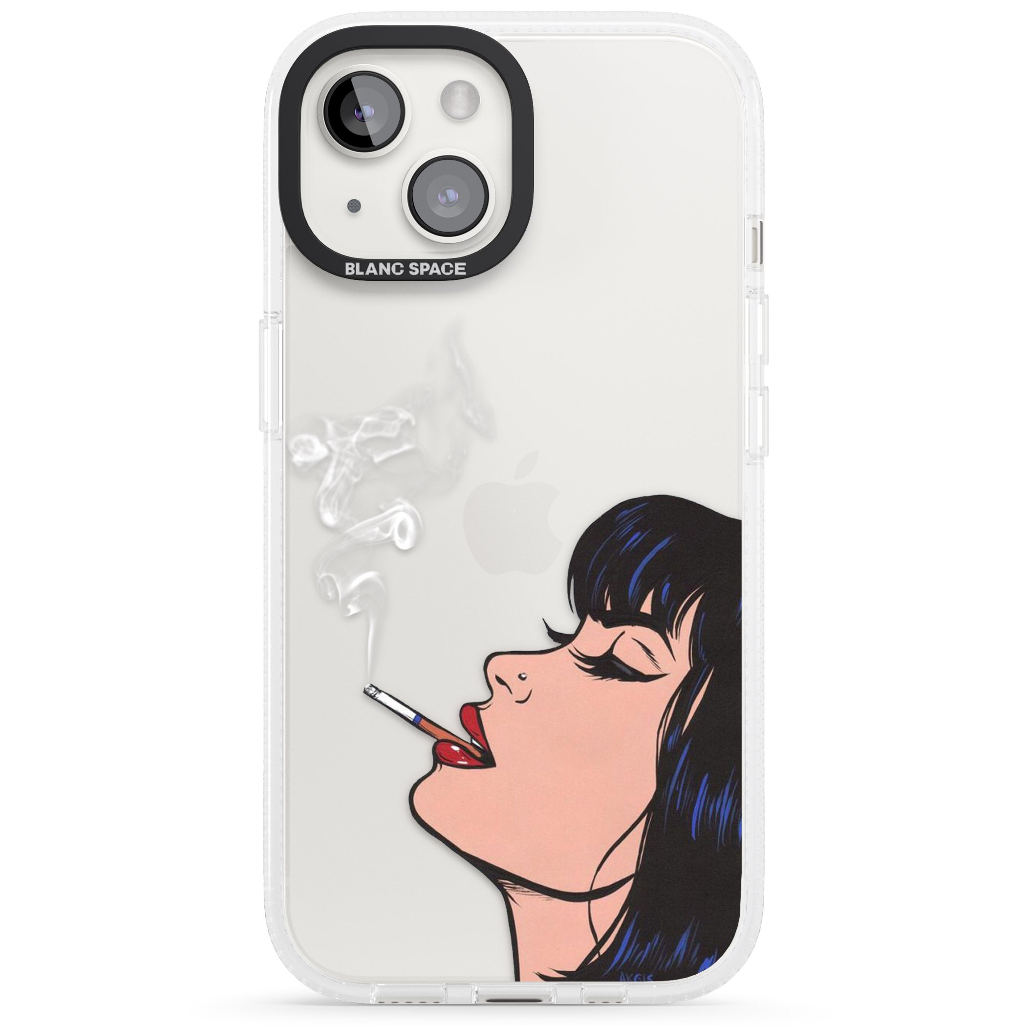 Stress Relief - Pop Art iPhone 15 / 14 / 13 Clear Case Impact Air - Blanc Space