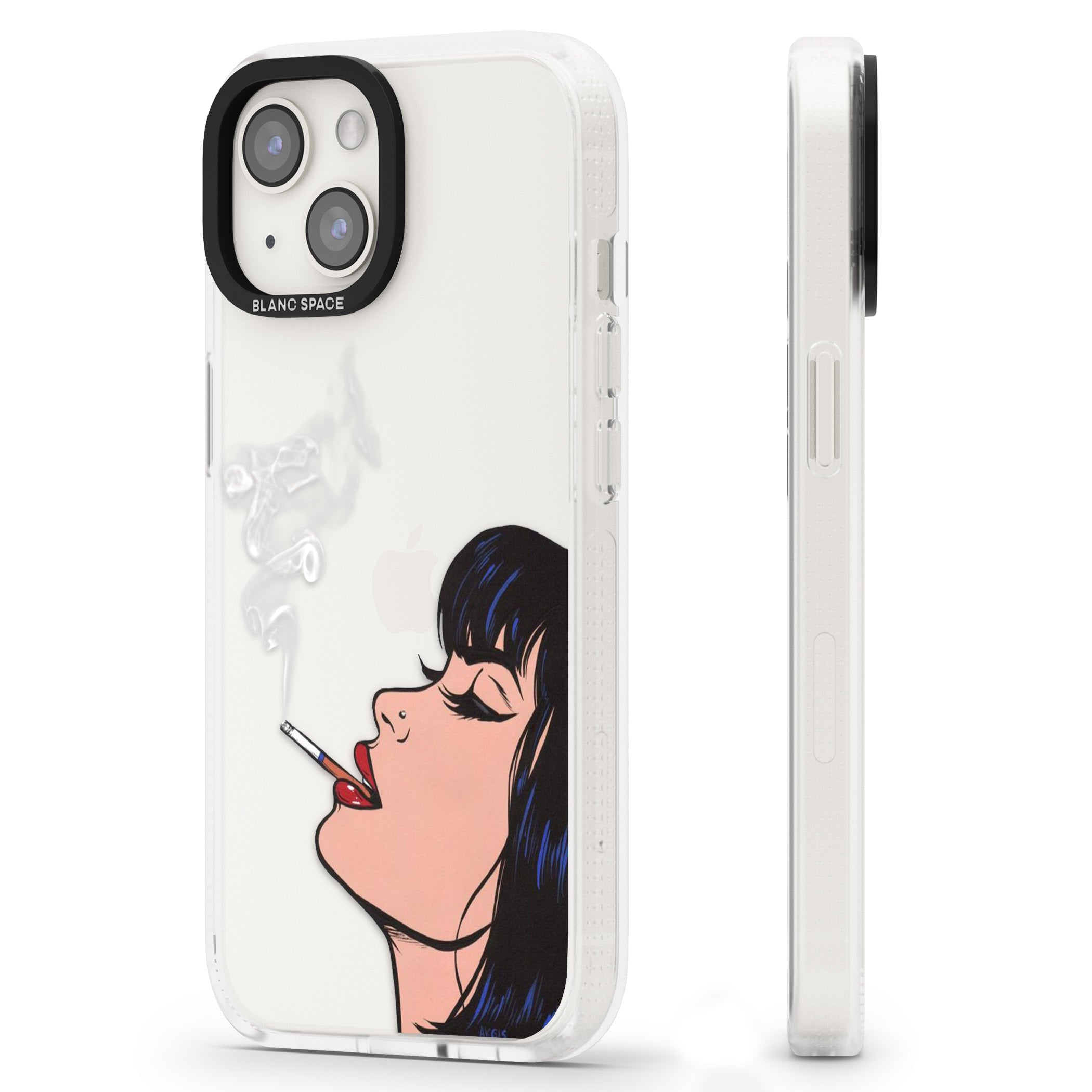 Stress Relief - Pop Art iPhone 15 / 14 / 13 Clear Case Impact Air - Blanc Space