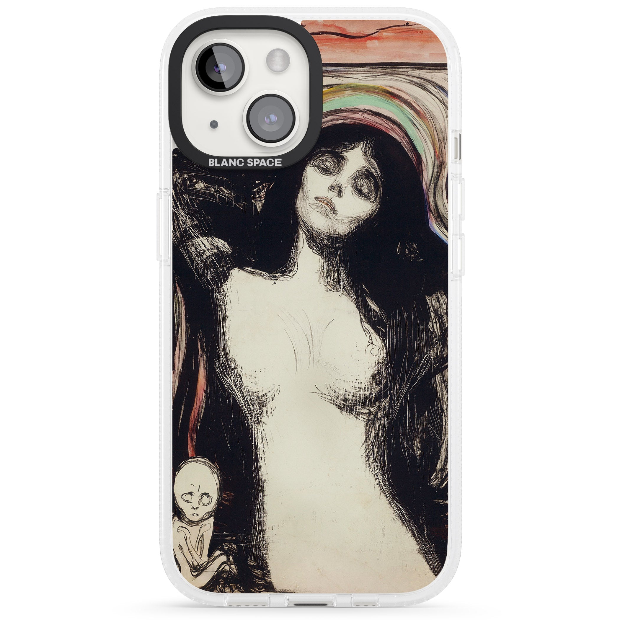 Madonna iPhone 15 / 14 / 13 Clear Case Impact Air - Blanc Space