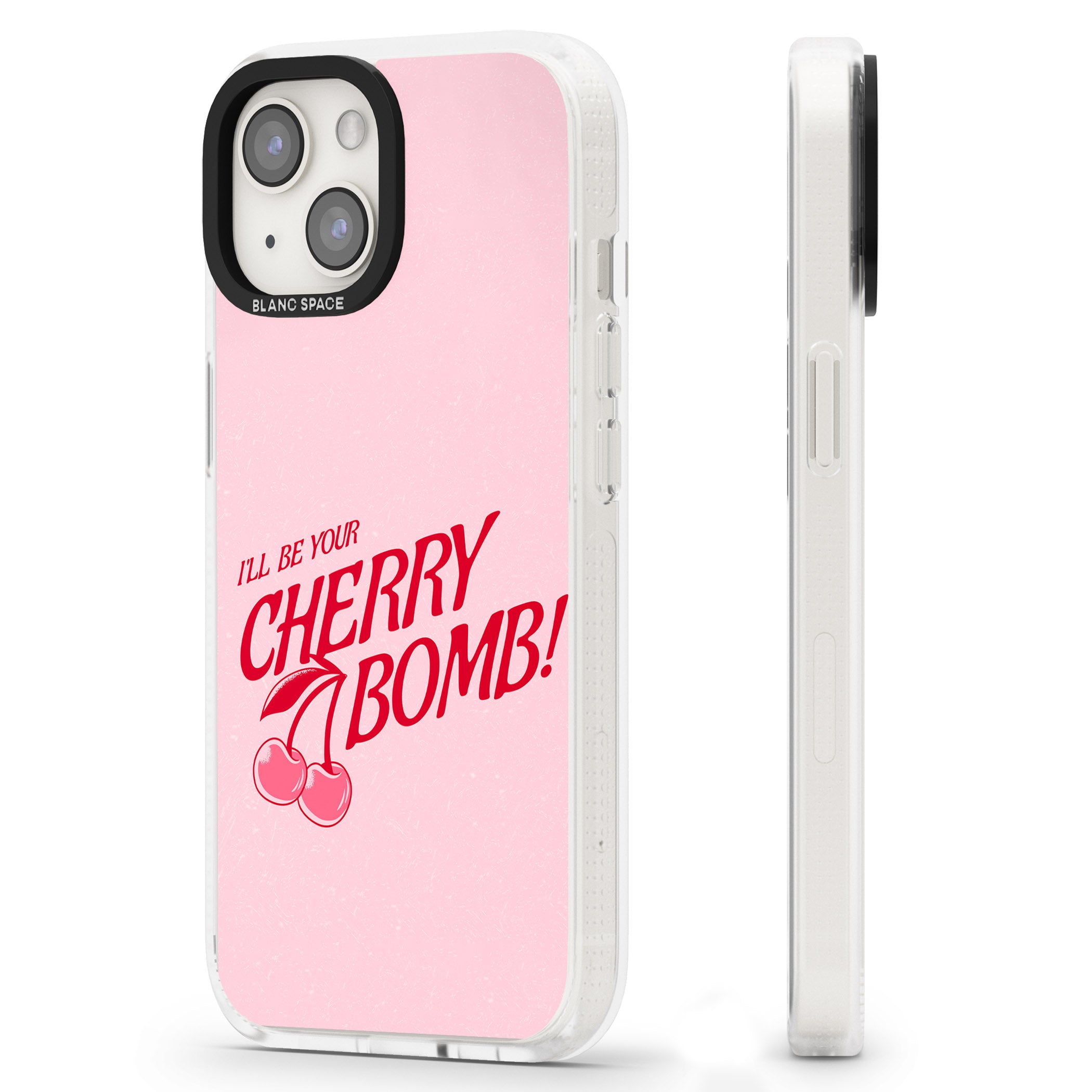 Your Cherry Bomb iPhone 15 / 14 / 13 Clear Case Impact Air - Blanc Space