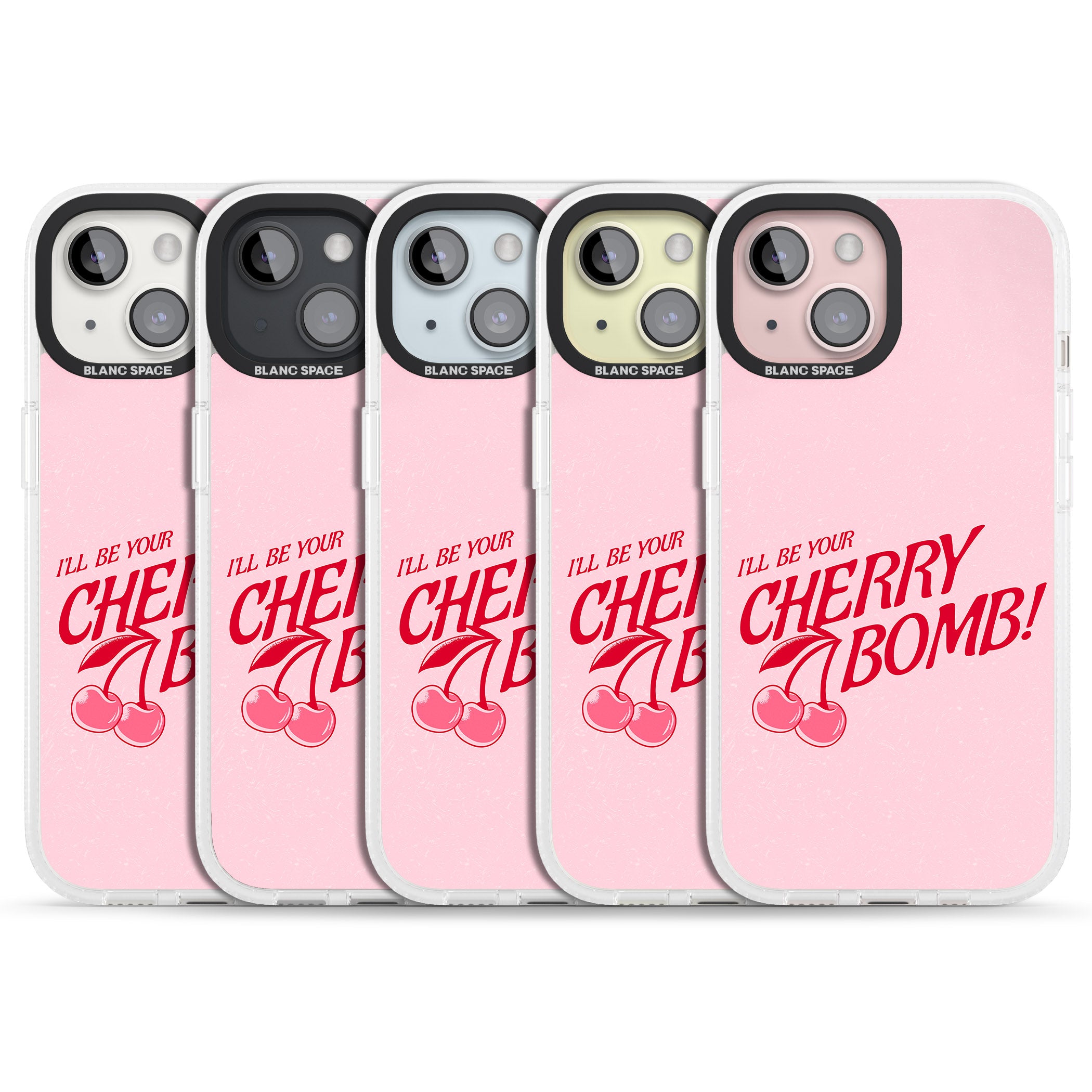 Your Cherry Bomb iPhone 15 / 14 / 13 Clear Case Impact Air - Blanc Space