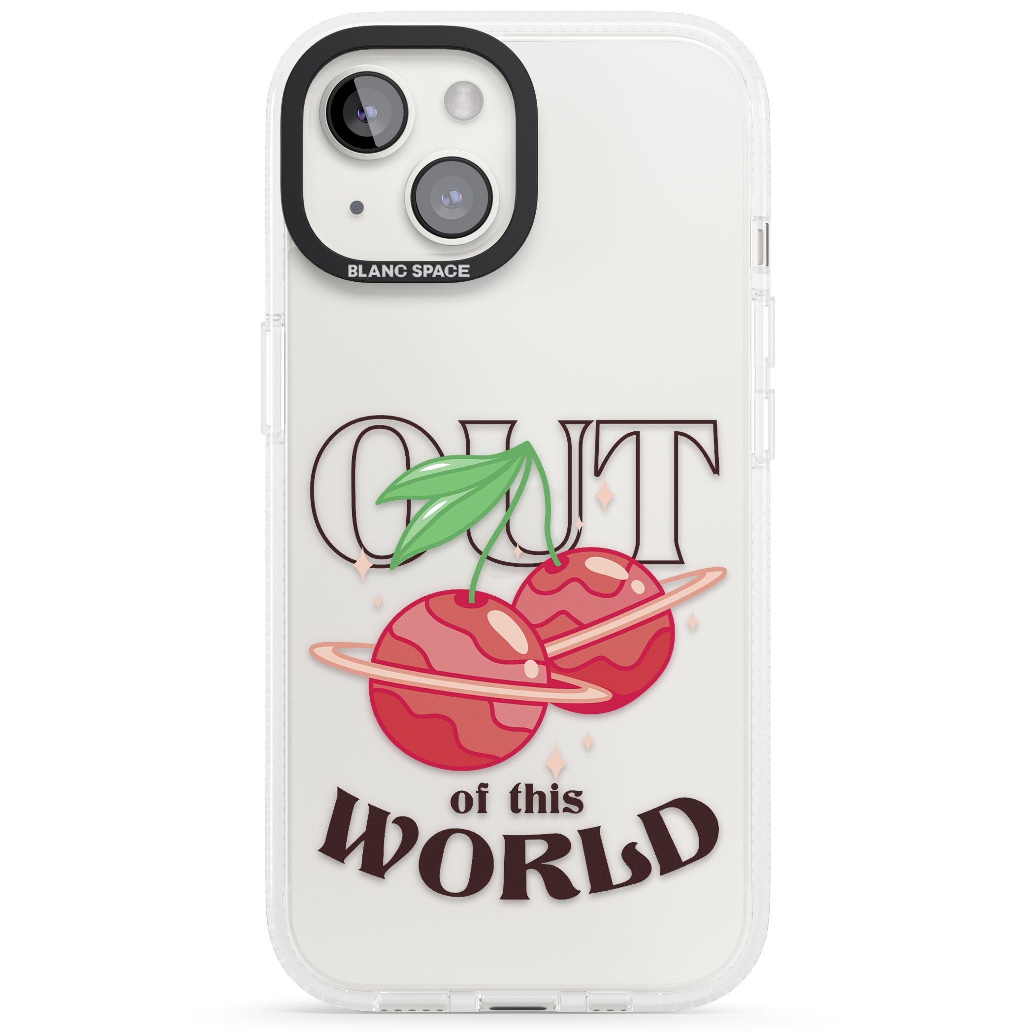 Out of This World iPhone 15 / 14 / 13 Clear Case Impact Air - Blanc Space