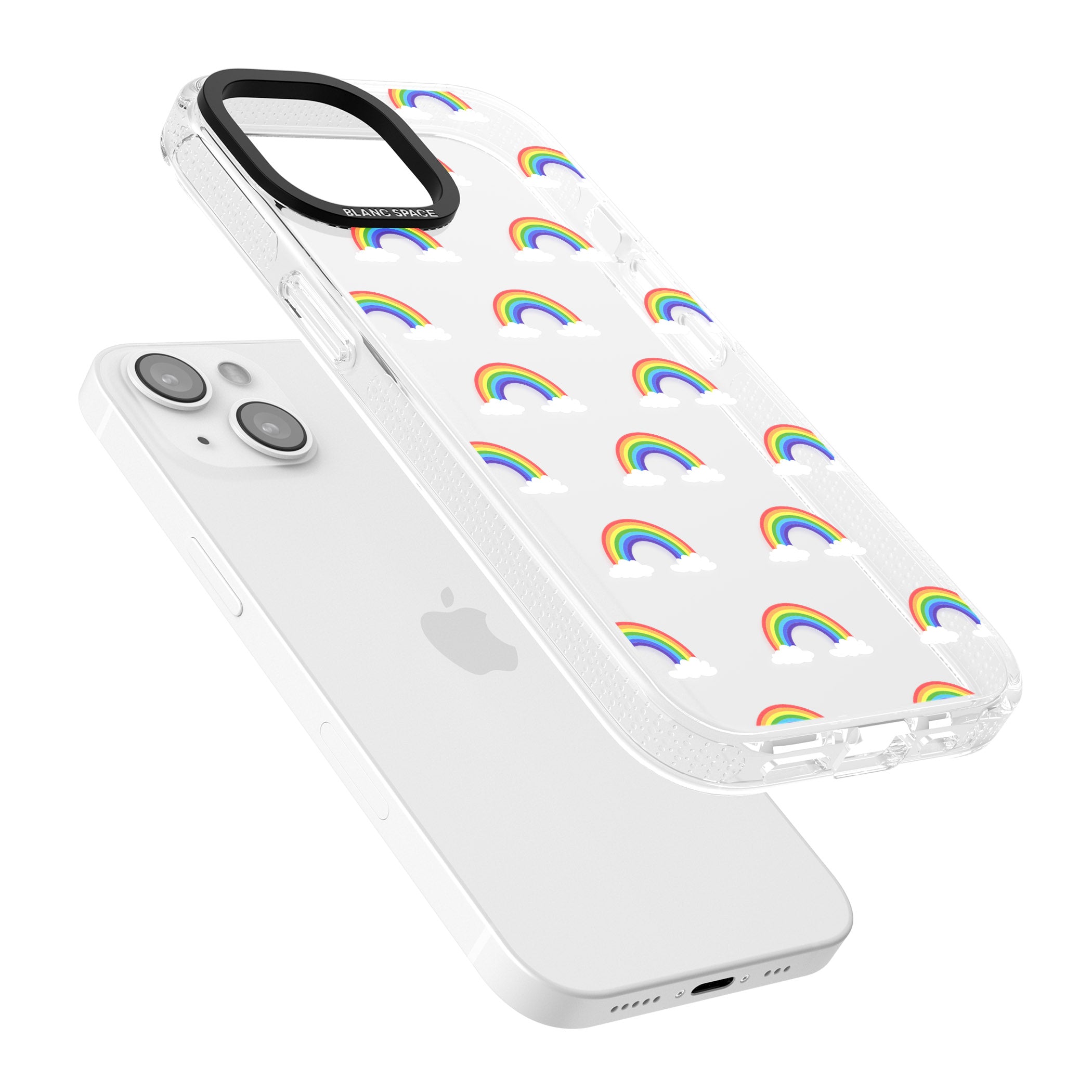 Rainbow of possibilities iPhone 15 / 14 / 13 Clear Case Impact Air - Blanc Space