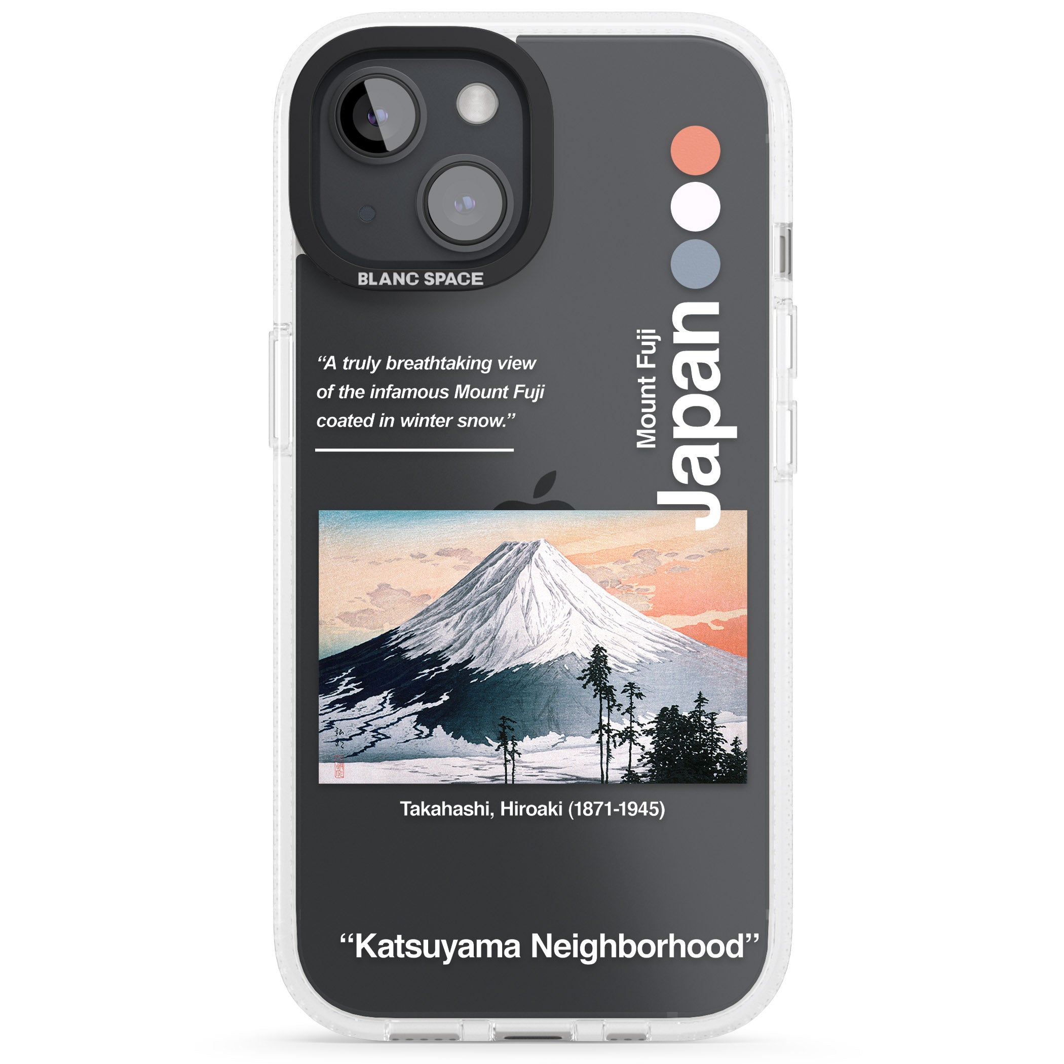 Katsuyama Neighborhood iPhone 15 / 14 / 13 Clear Case Impact Air - Blanc Space