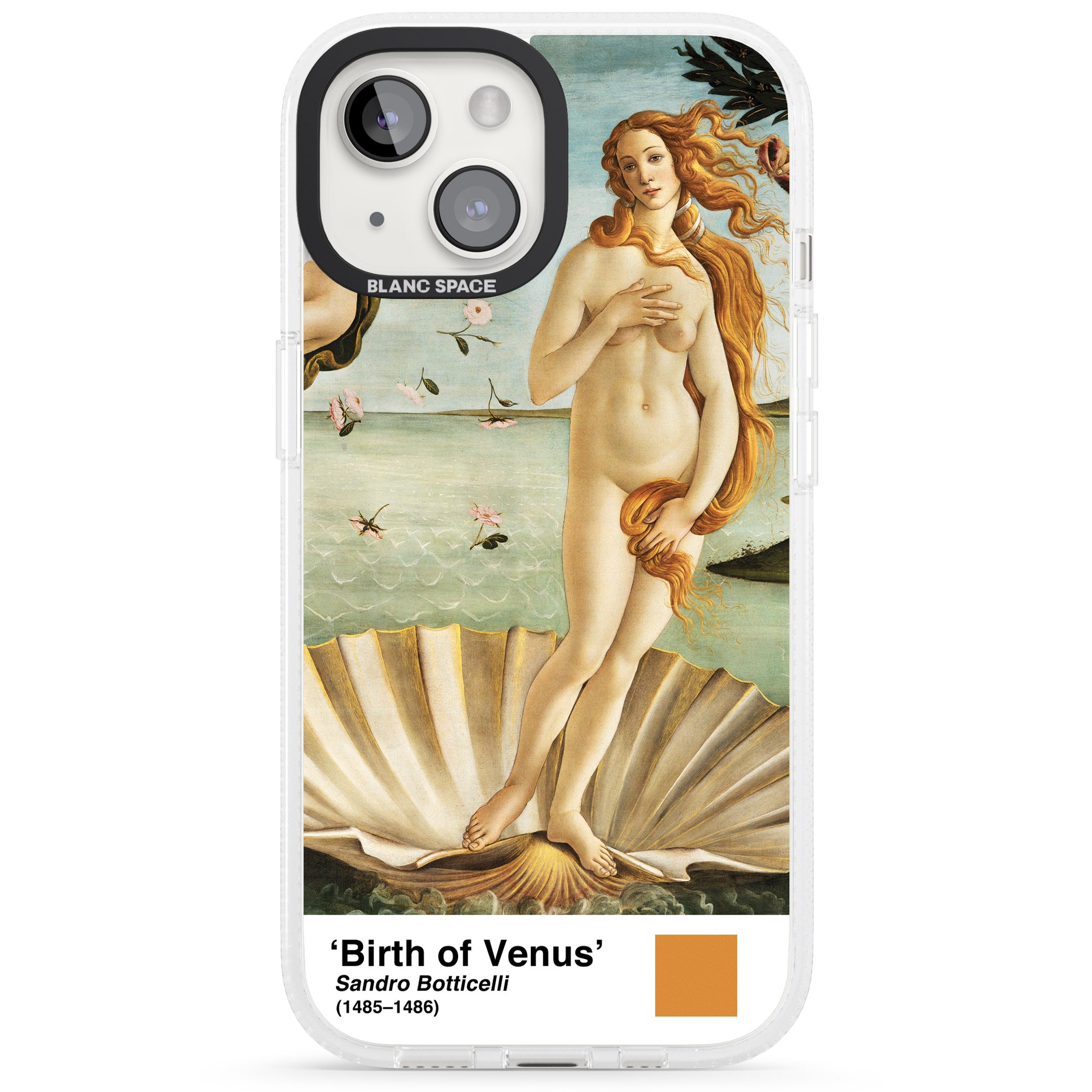 The Birth of Venus iPhone 15 / 14 / 13 Clear Case Impact Air - Blanc Space