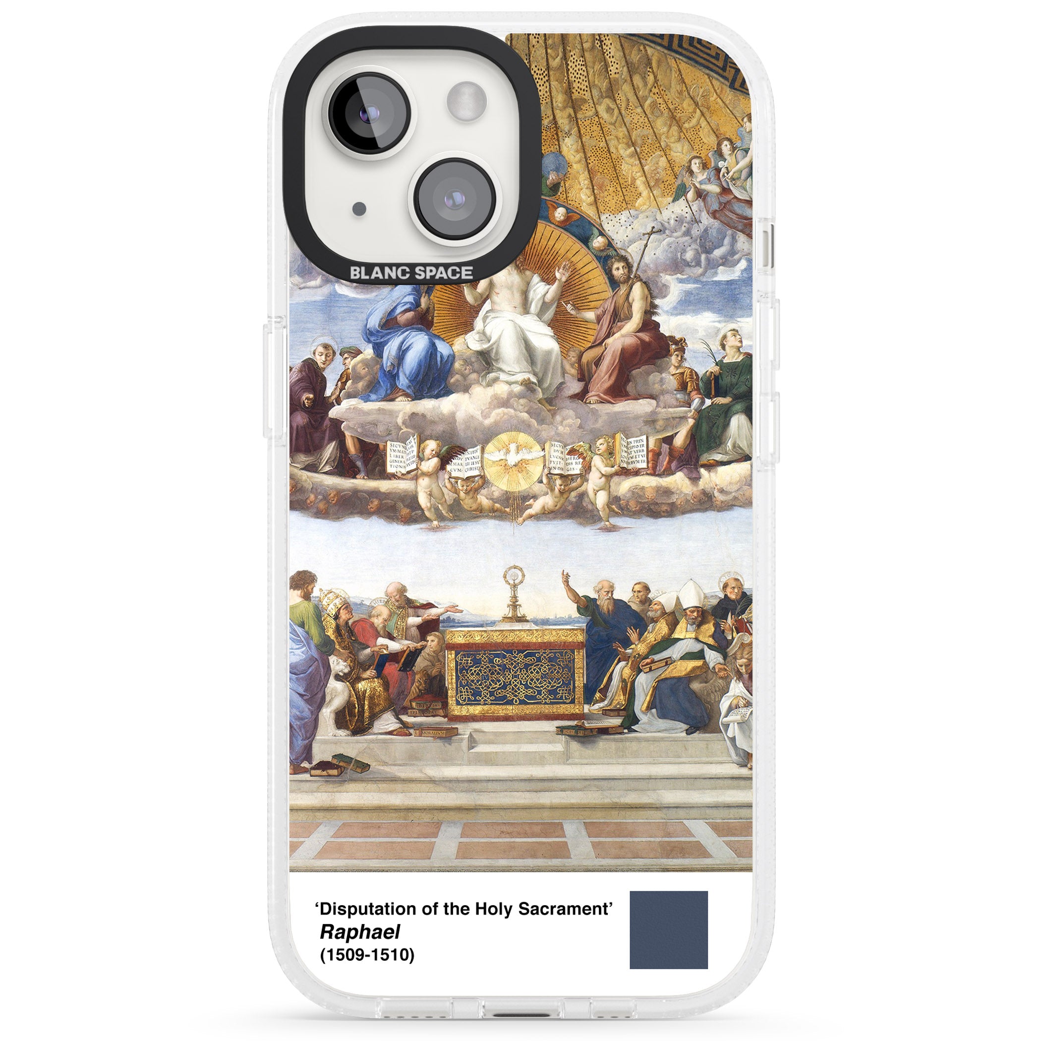 Disputation of the Holy Sacrament iPhone 15 / 14 / 13 Clear Case Impact Air - Blanc Space