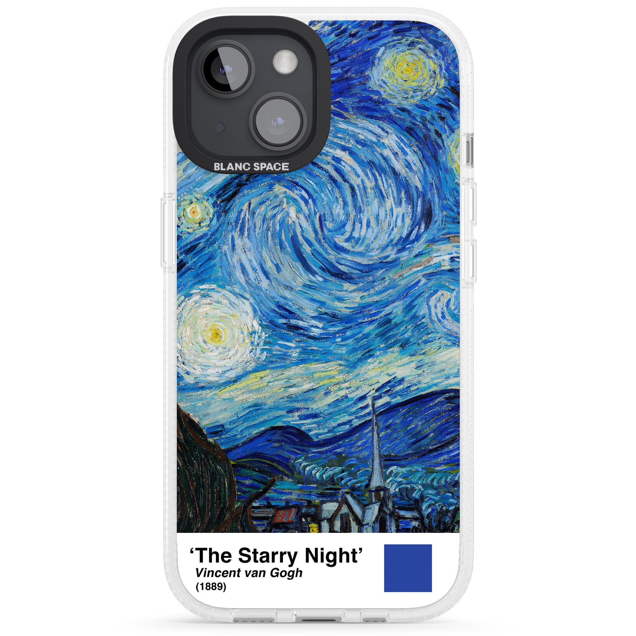 The Starry Night iPhone 15 / 14 / 13 Clear Case Impact Air - Blanc Space