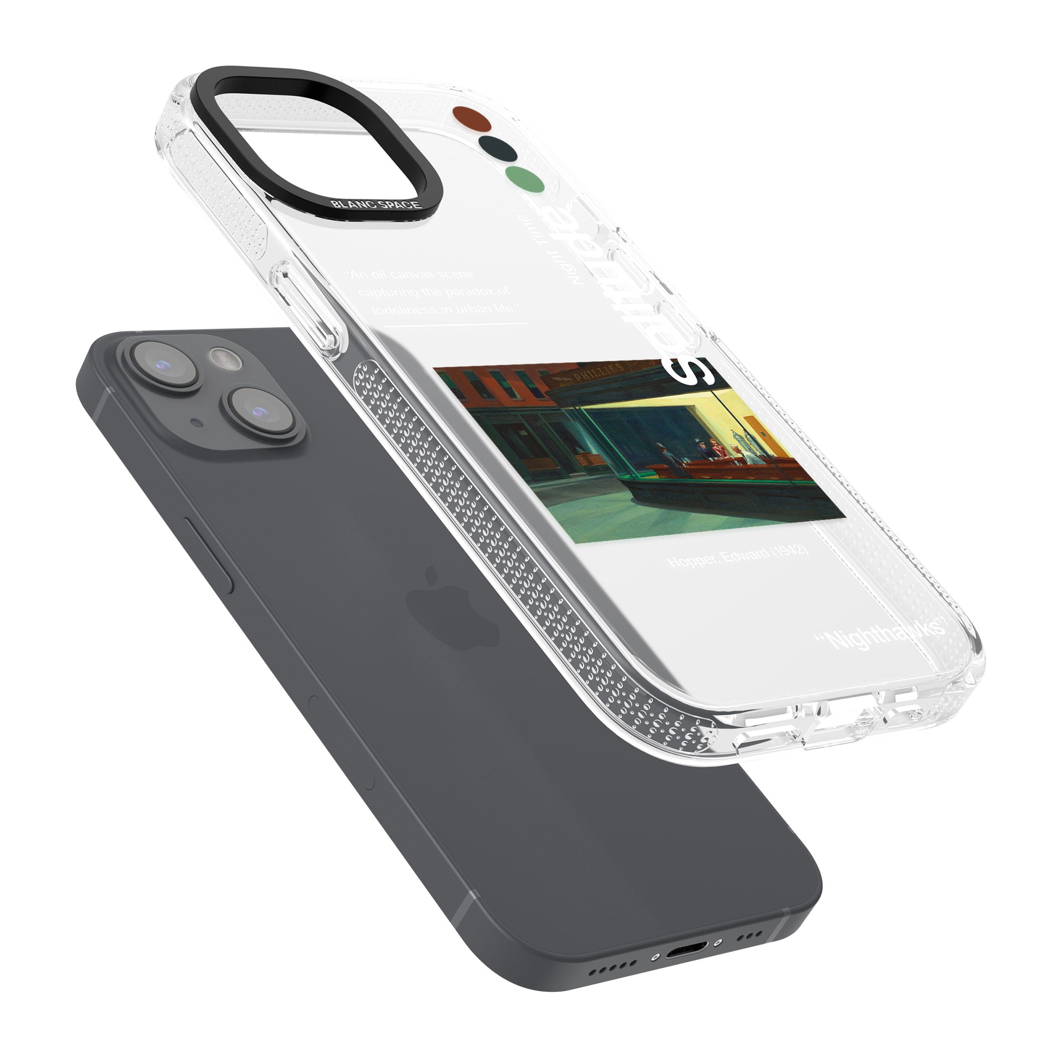 Nighthawks iPhone 15 / 14 / 13 Clear Case Impact Air - Blanc Space