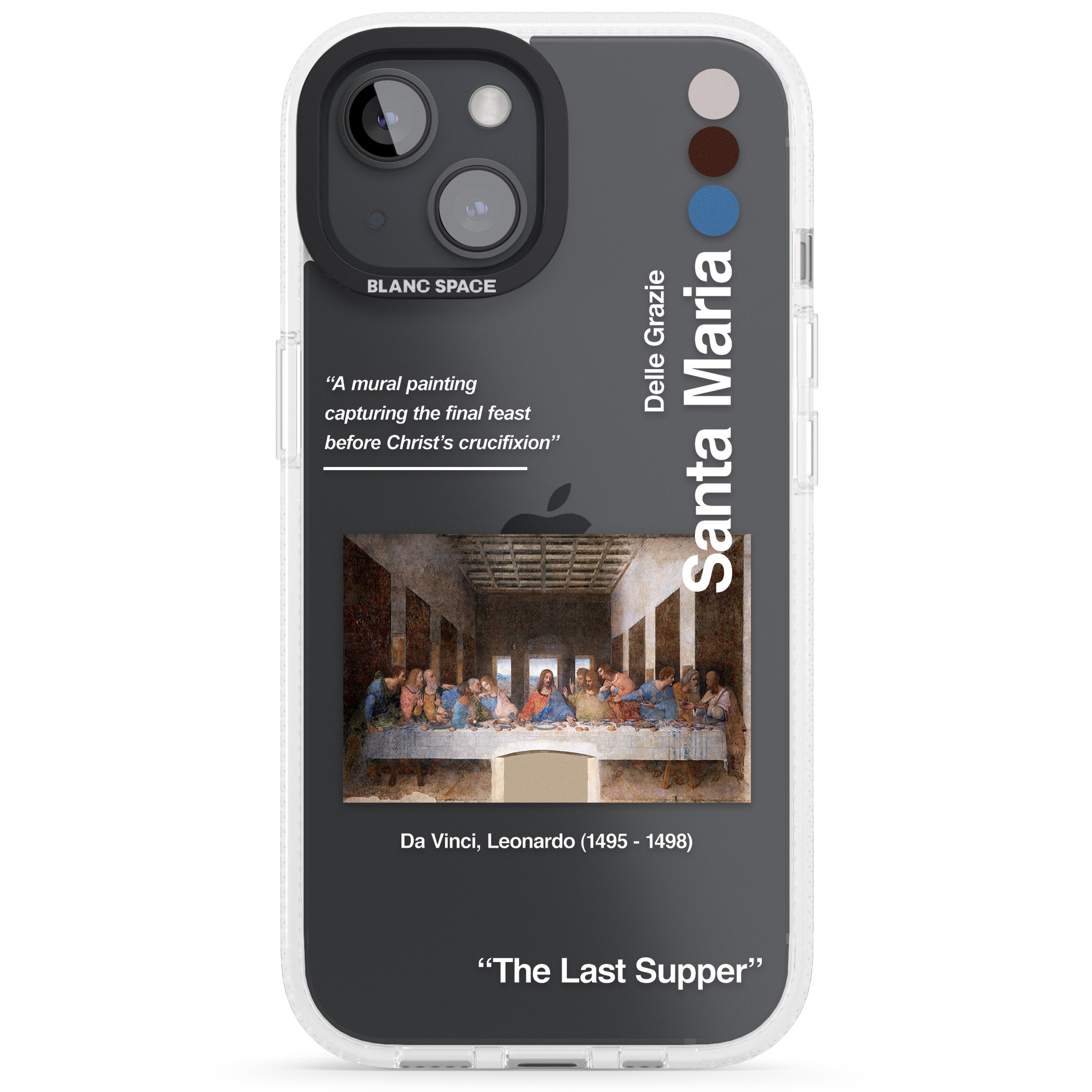 The Last Supper iPhone 15 / 14 / 13 Clear Case Impact Air - Blanc Space
