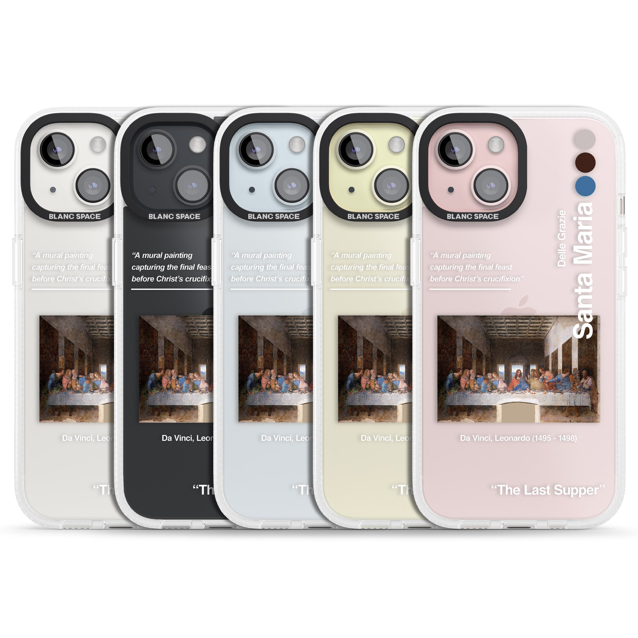 The Last Supper iPhone 15 / 14 / 13 Clear Case Impact Air - Blanc Space