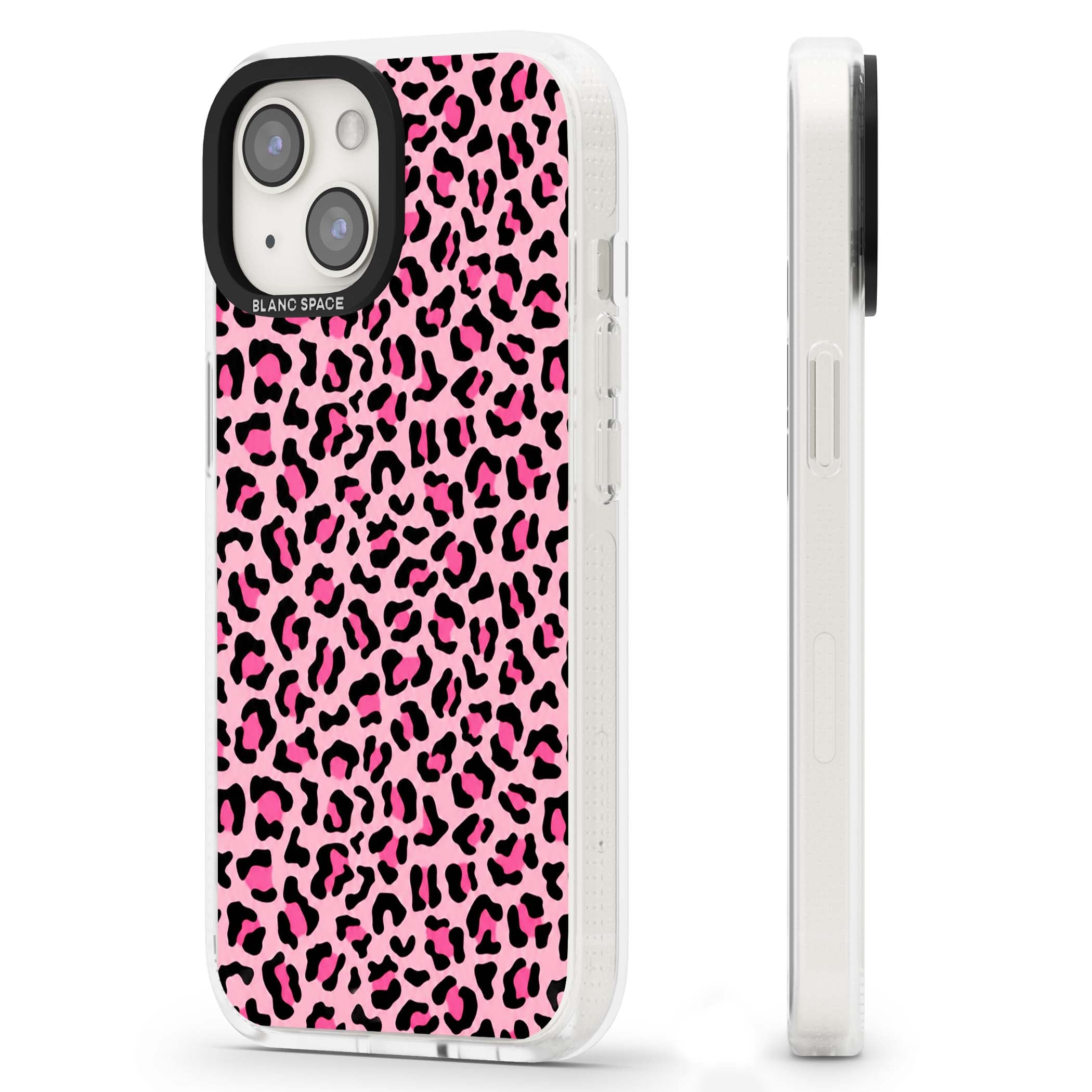Pink Leopard baddie iPhone case | Clear Case Impact Air case for iPhone 15, iPhone 15 Plus