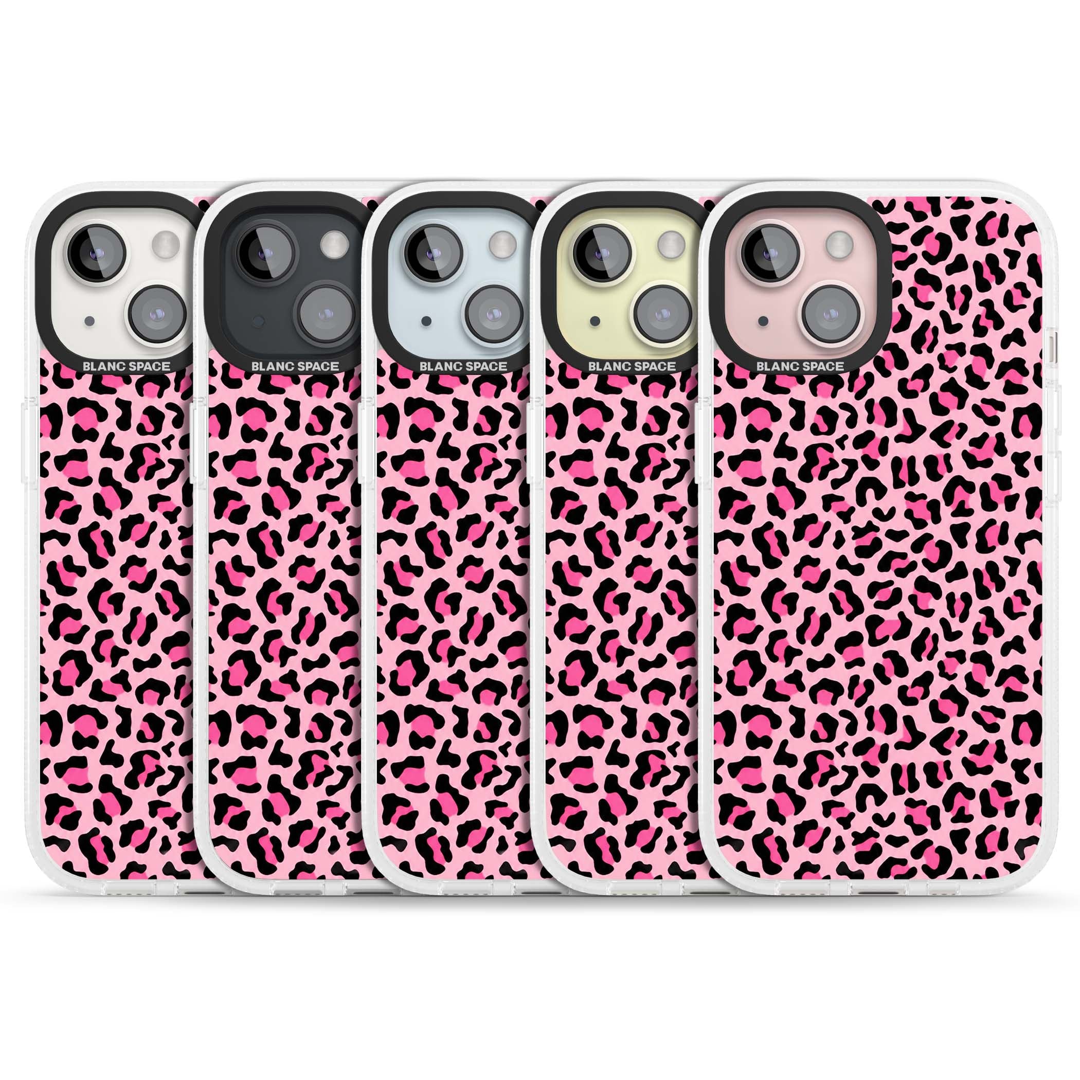 Pink Leopard baddie iPhone case | Clear Case Impact Air case for iPhone 15, iPhone 15 Plus