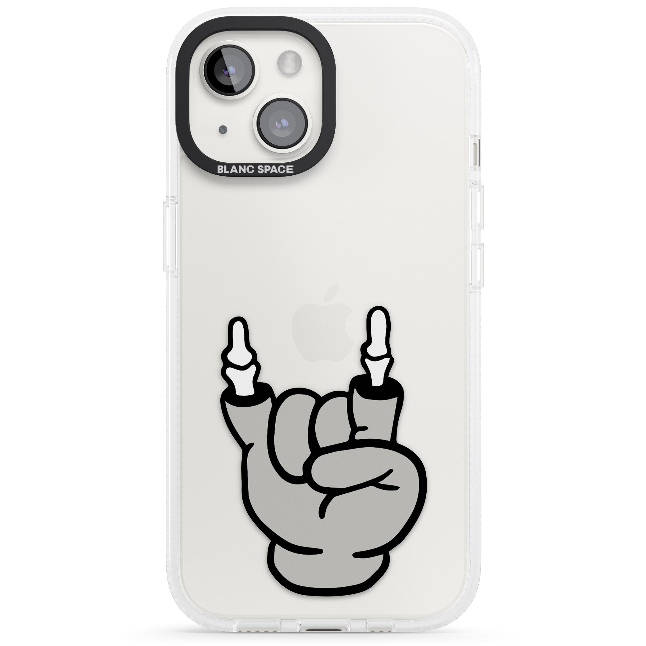 Rock 'til you drop iPhone 15 / 14 / 13 Clear Case Impact Air - Blanc Space